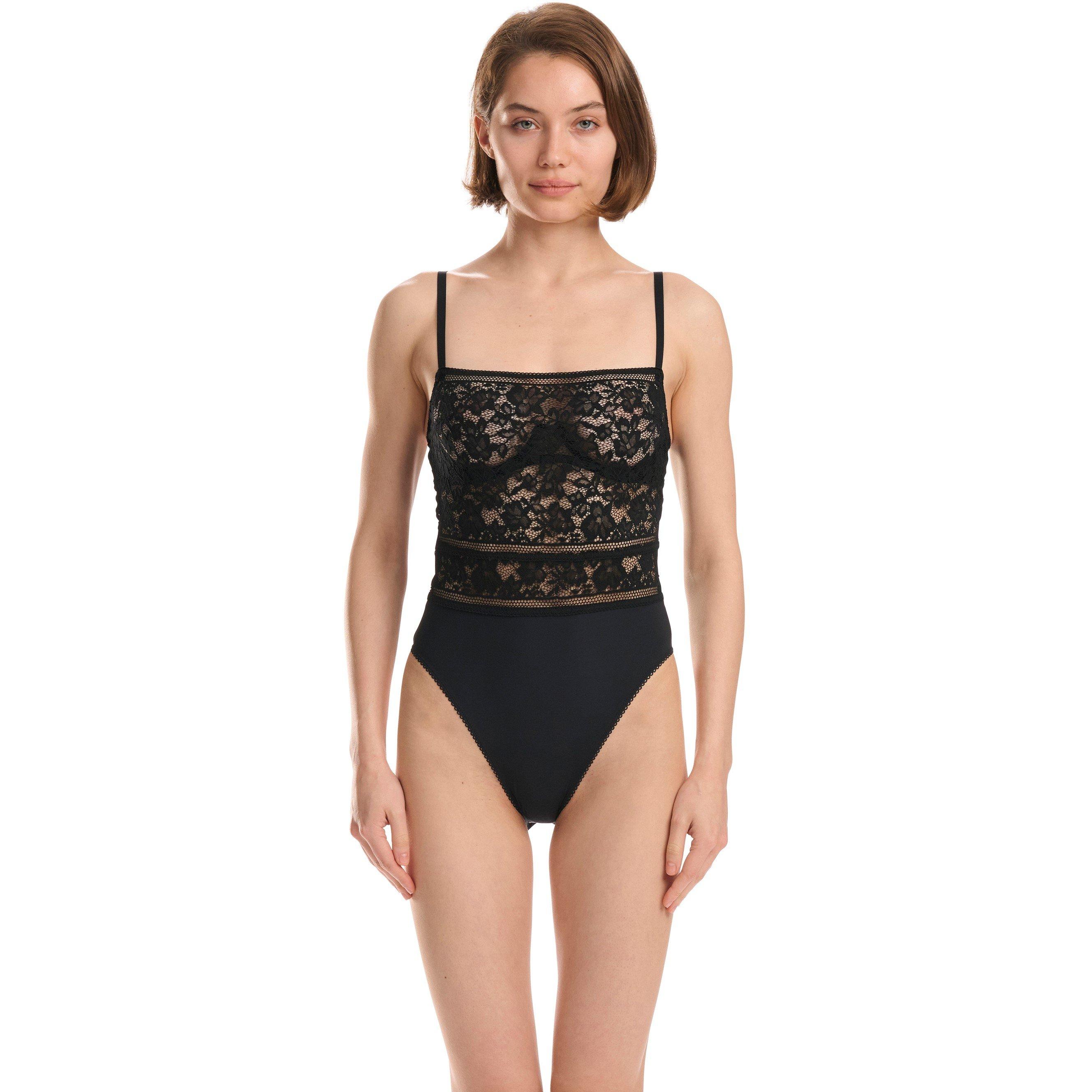 Black - Wolford - Side Plate Bodysuit - 2