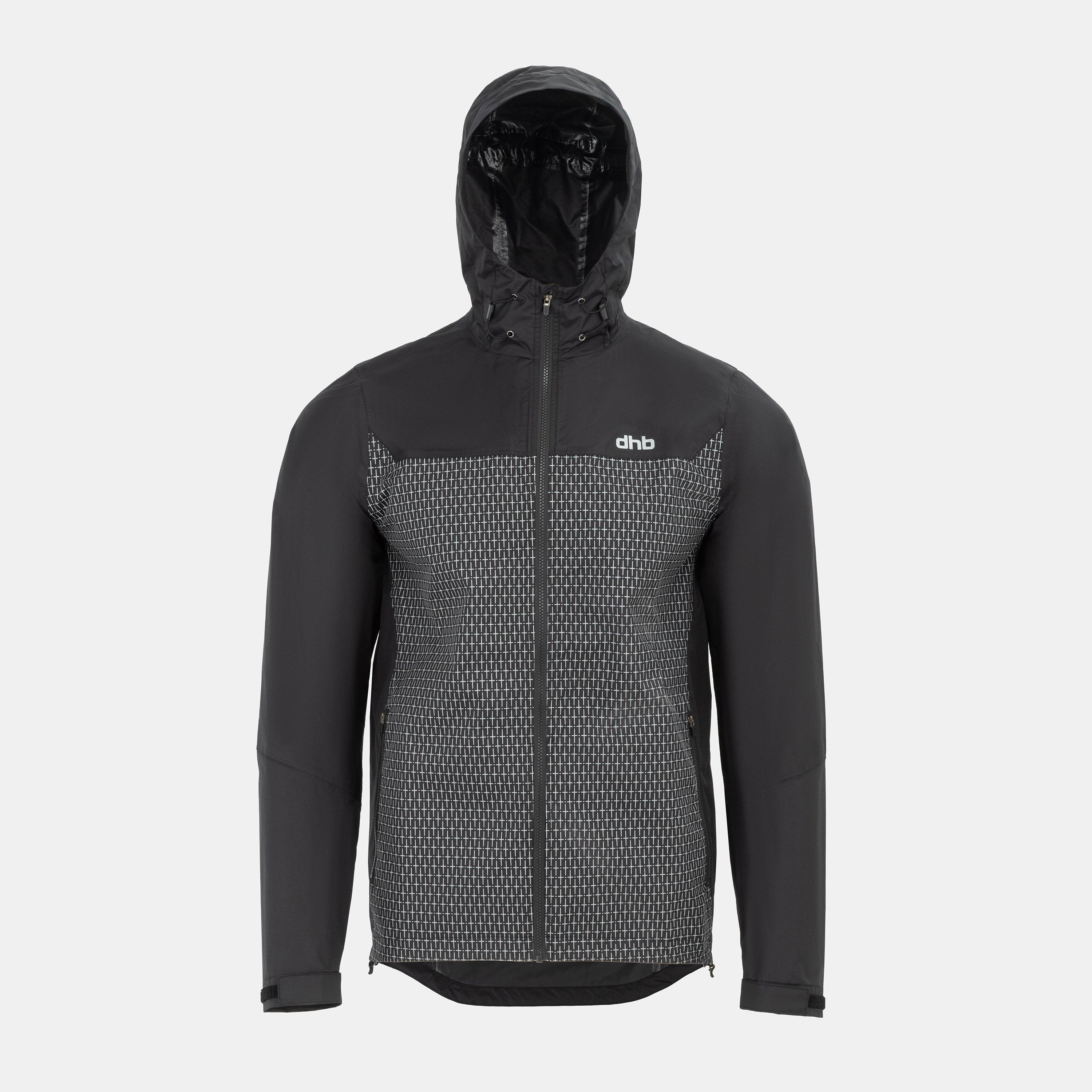 Dhb Men's Reflective Cycling Jacket - Black/Reflec - Large