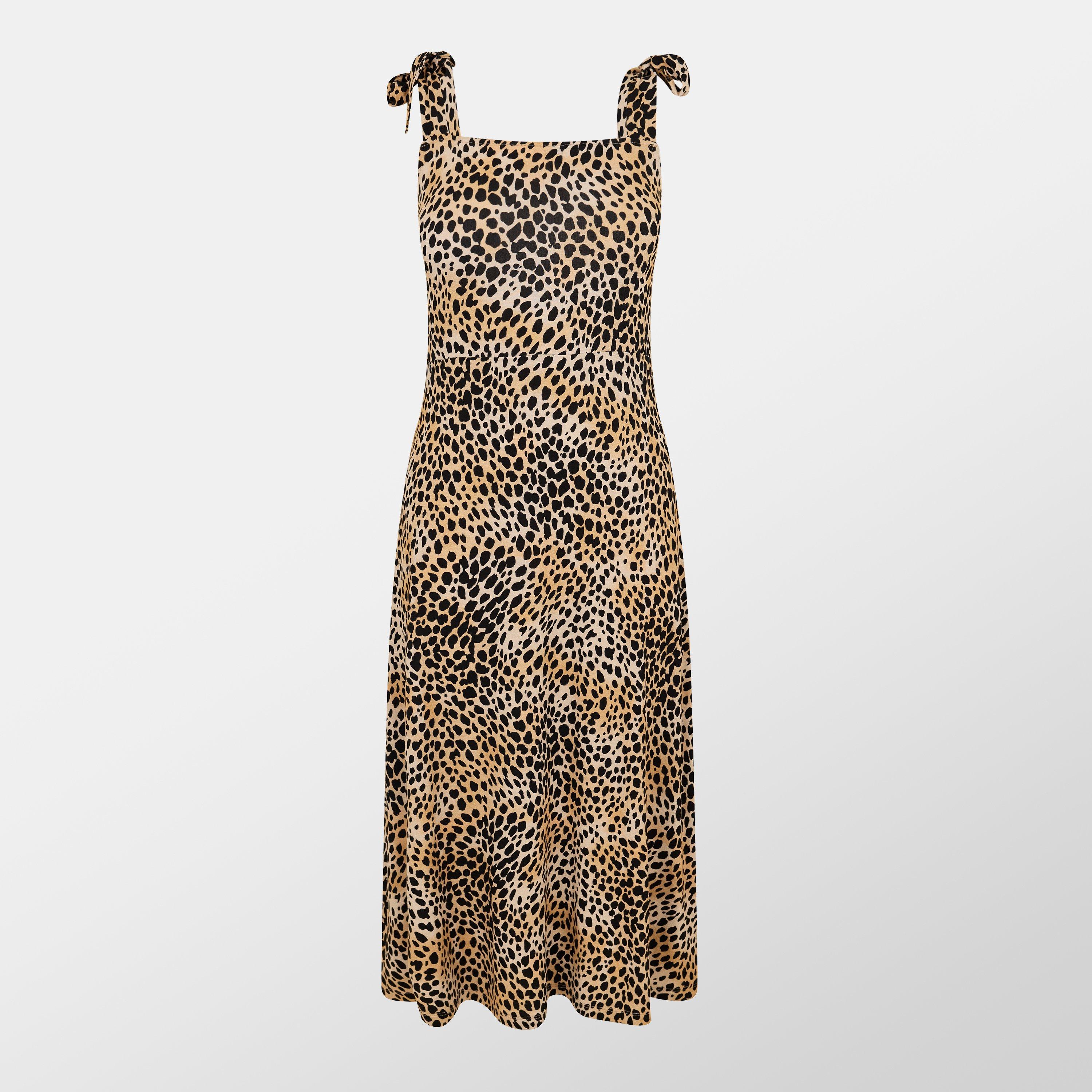 Nobodys Child Women's Adrian Smock Dress - Leopard - 8 (XS)