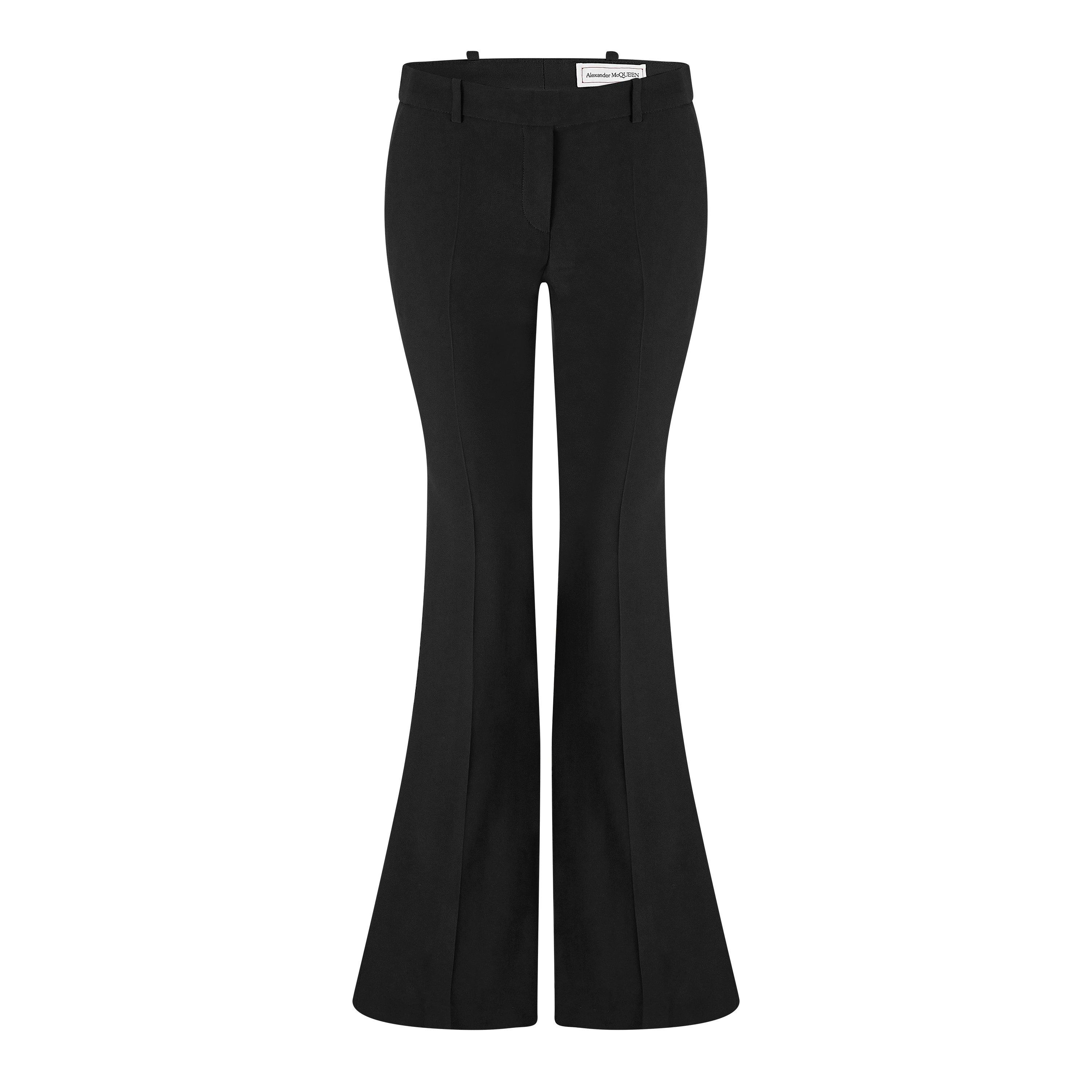 パンツ ALEXANDER MCQUEEN Women Pants 756388QJAAC 1000 Black Alexander McQueen woman's pants Black Side Zipper legs Size