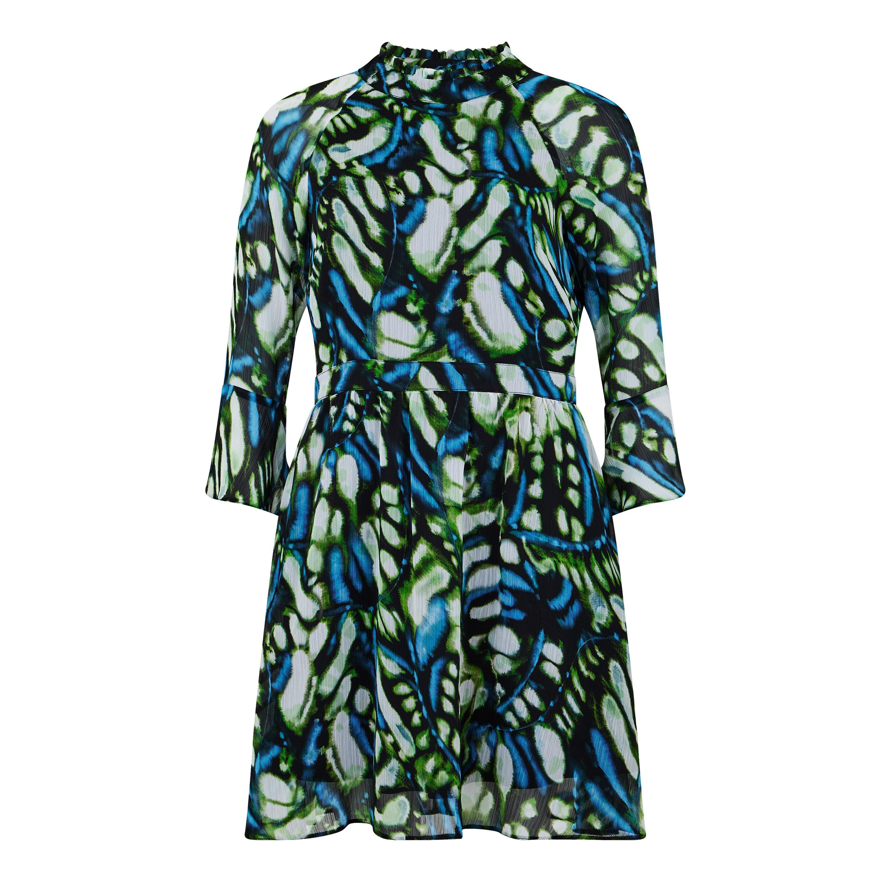 Biba Women's Keyhole Skater Dress - Butterfly