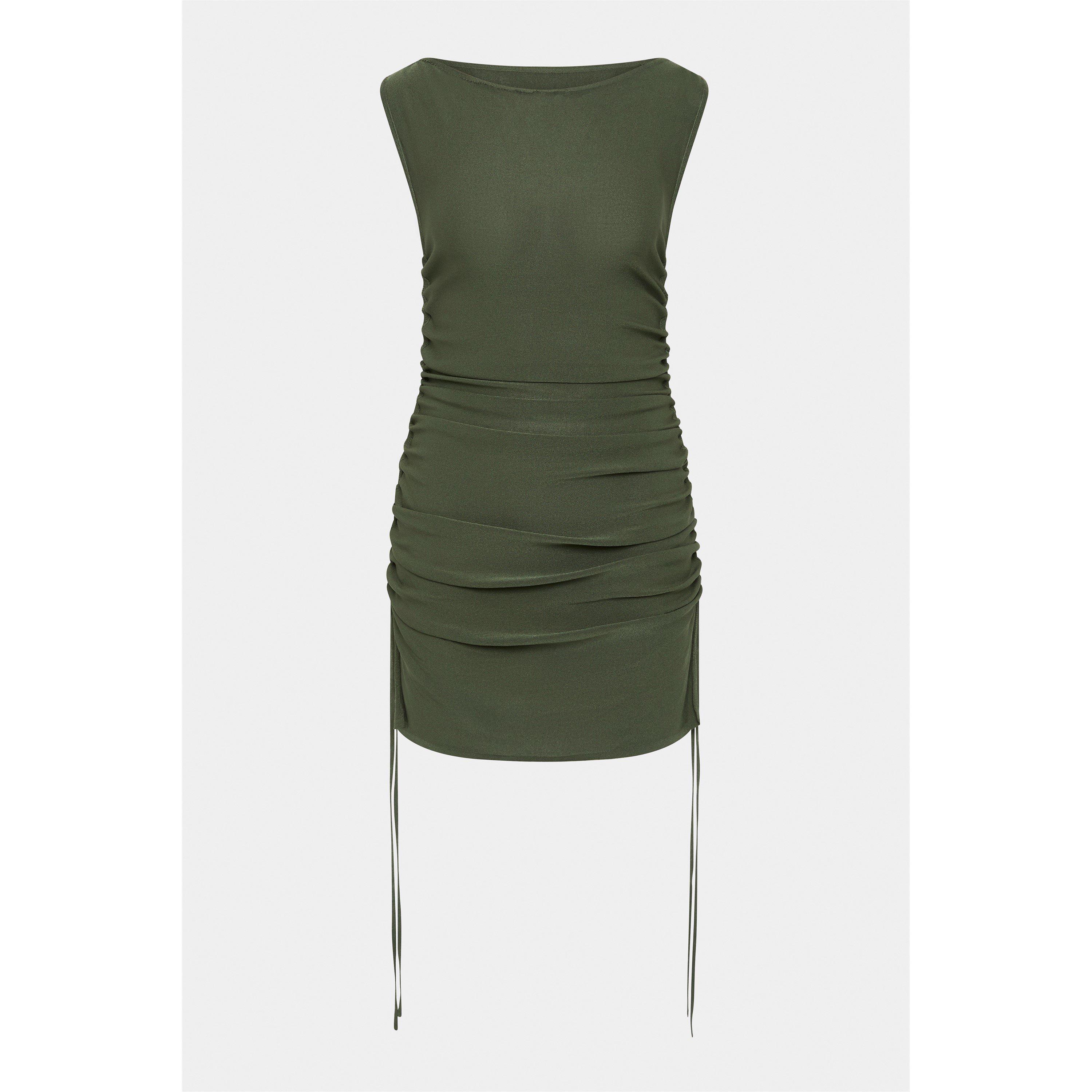 Khaki - Sir the Label - Women's Yolanda Mini Dress - 5