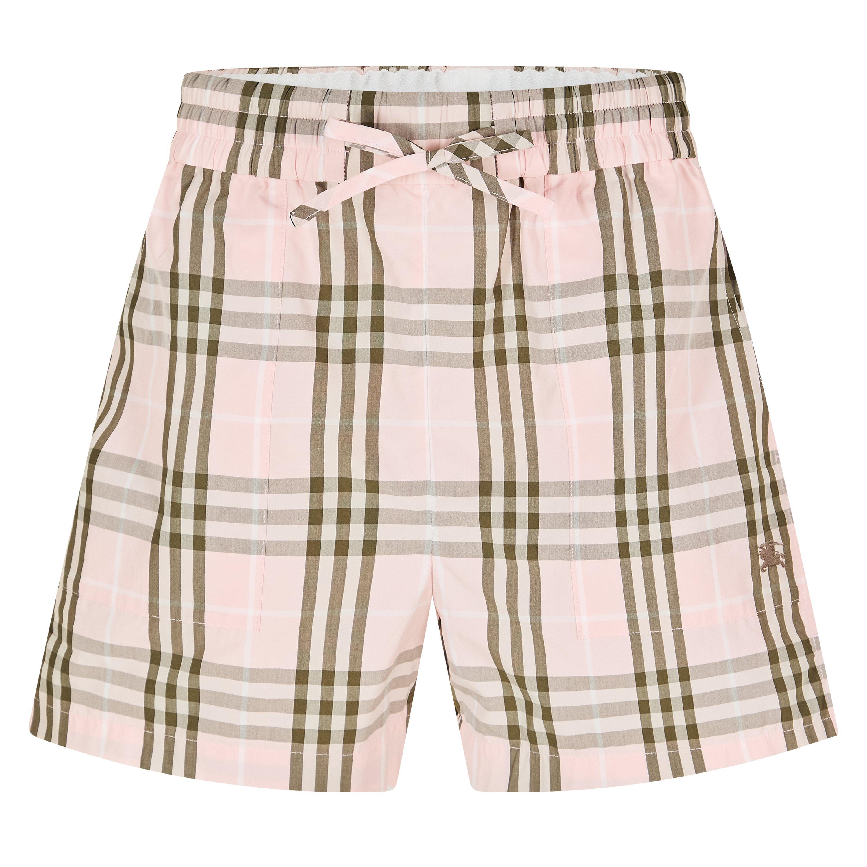 Burberry Women's Woven Tracksuit Shorts - Mallow Pink - Size 12 (M)