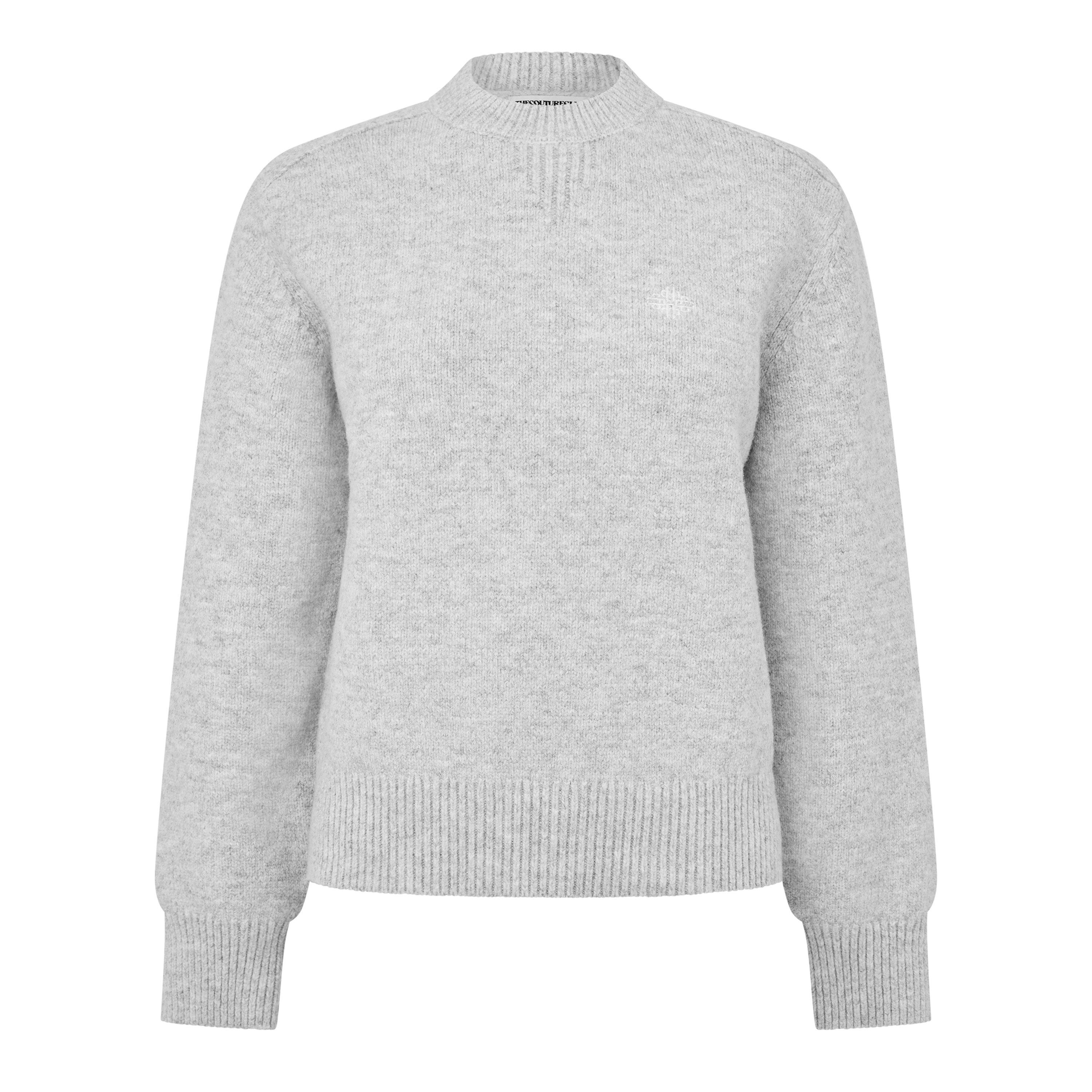 Grey - The Couture Club - Couture Chenile Crew Ld64 - 1
