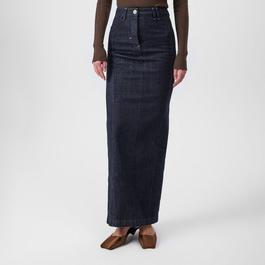 Jacquemus Denim Crayon Maxi Skirt