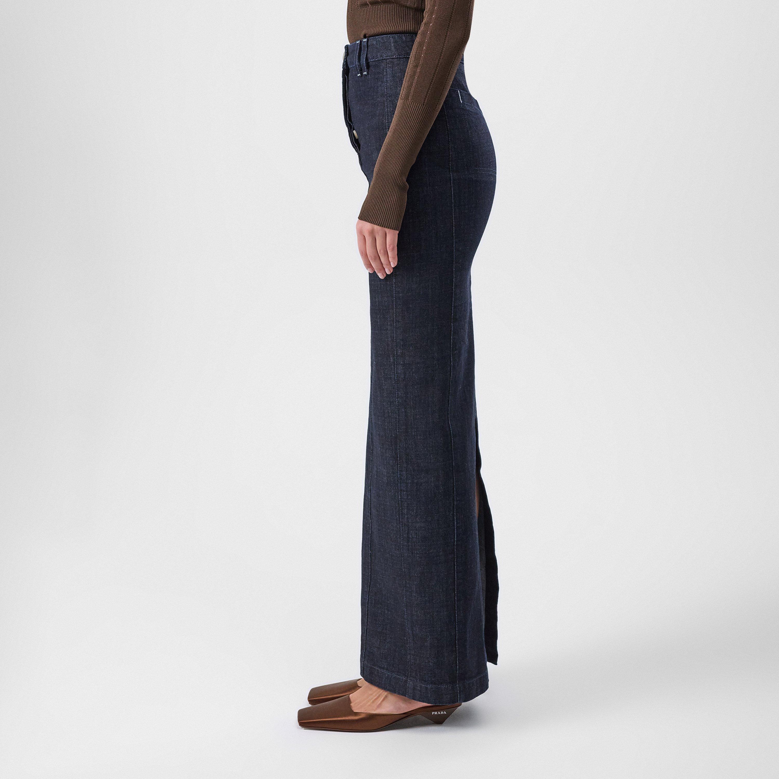 Dark Navy - Jacquemus - Denim Crayon Maxi Skirt - 2