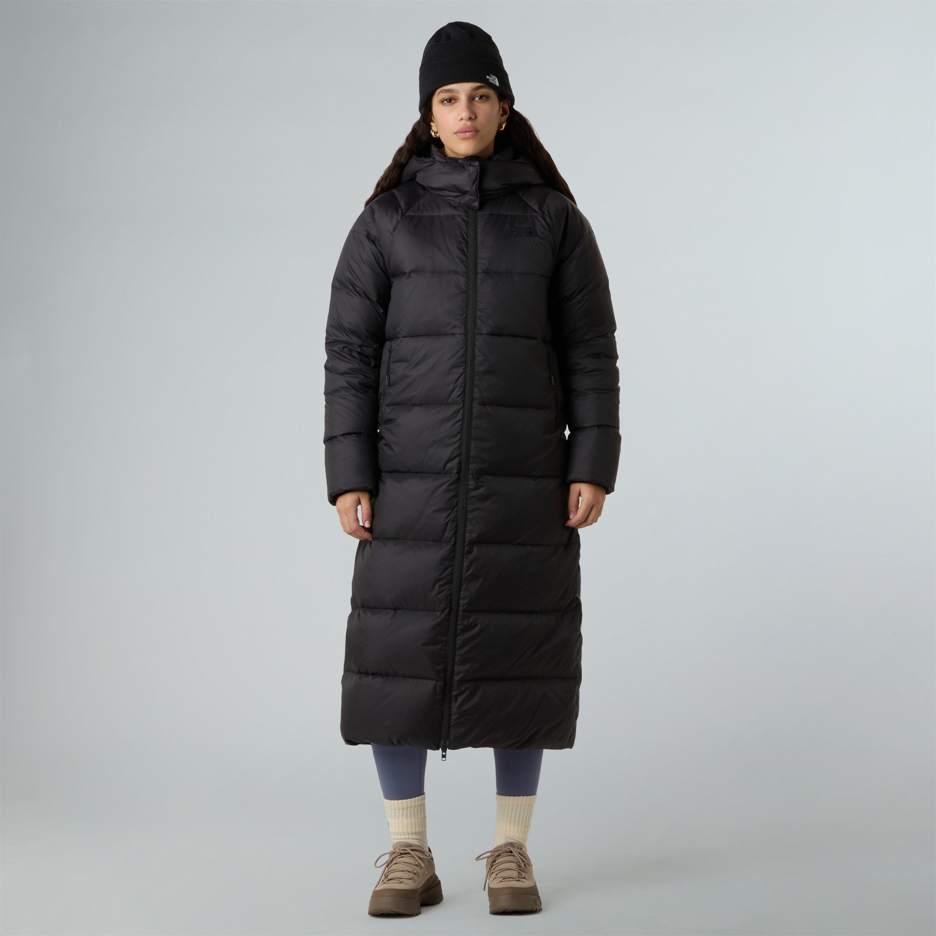 Black - The North Face - Women's Hydrenalite City Down Hooded Long Puffer Jacket - 3