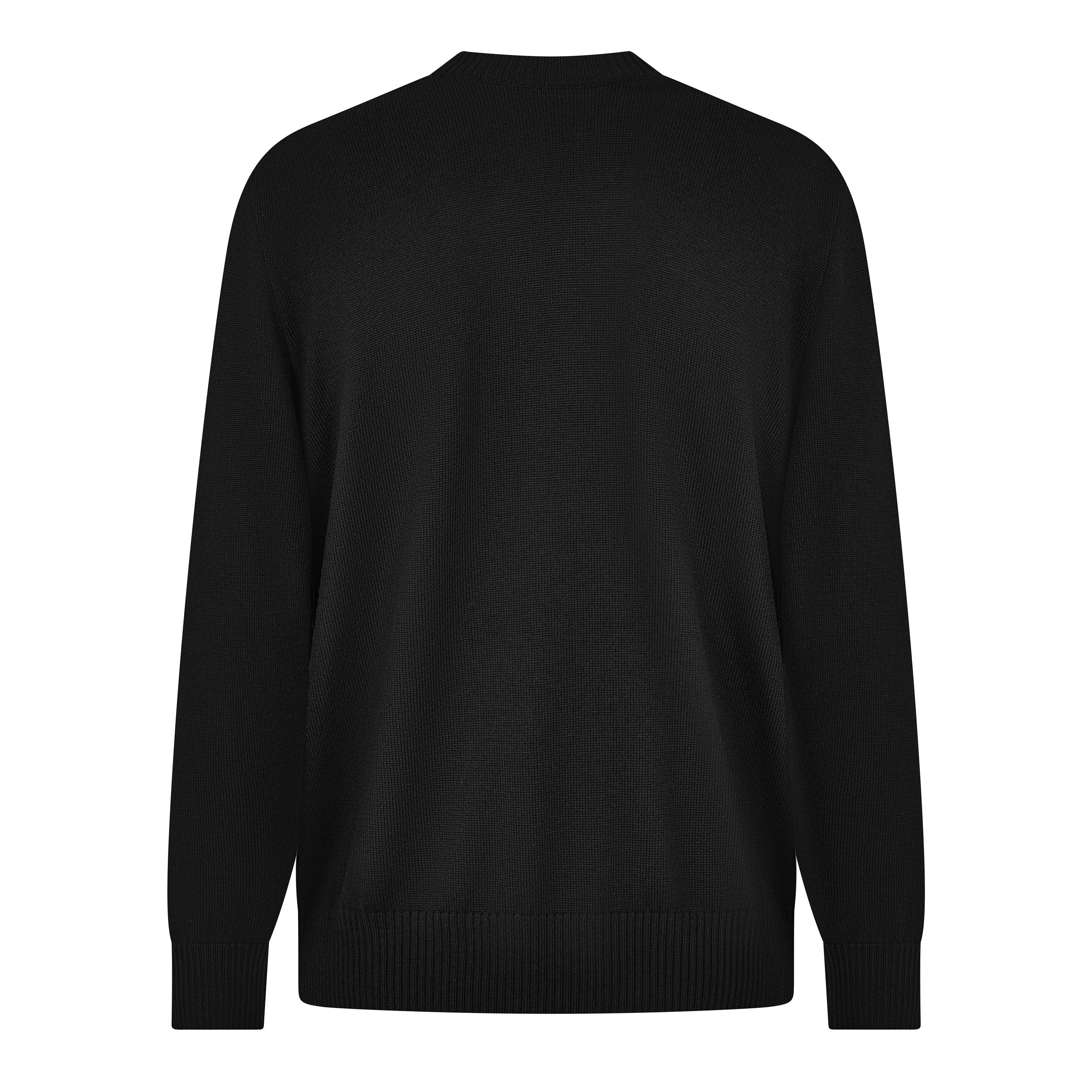 Crna - Paul And Shark - Men's Wool Crew-Neck Jumper - 2