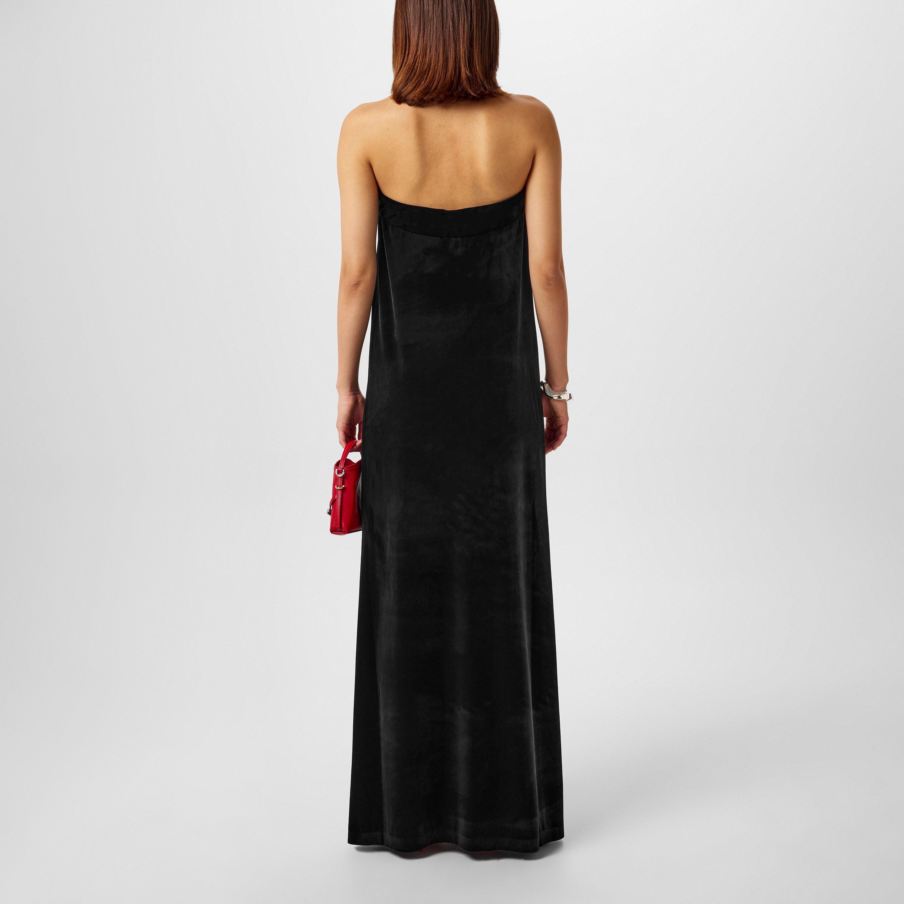 Black - Norma Kamali - Women's Strapless Maxi Dress - 3