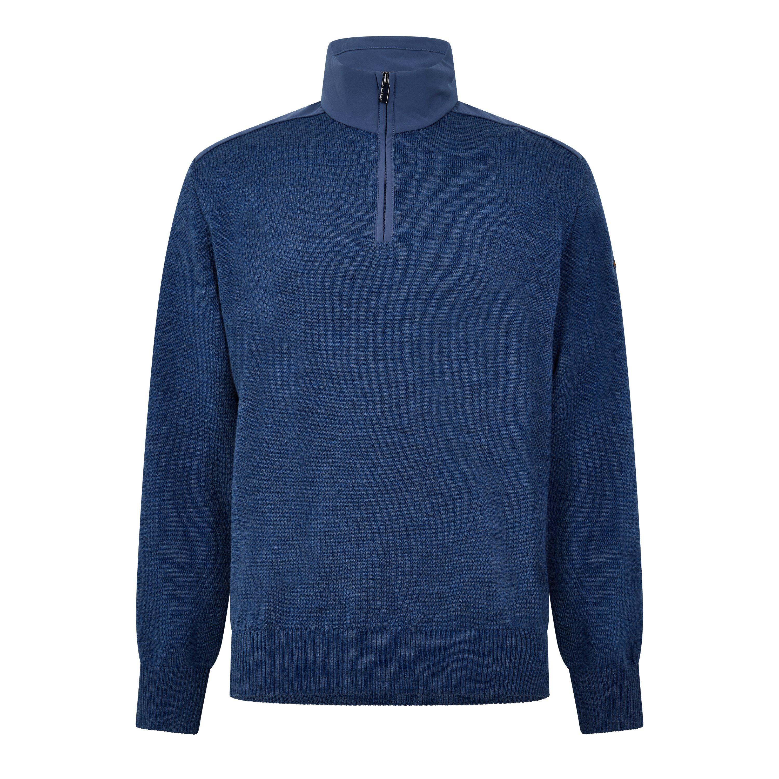 P+S Wool Knt Half Zp Sn64