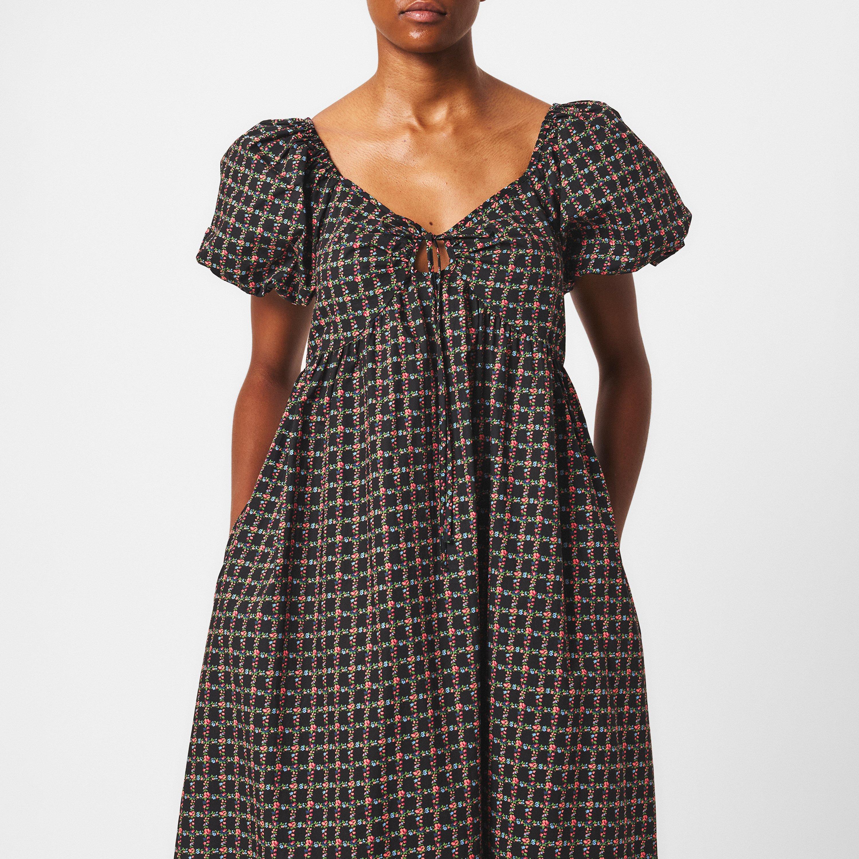 Cherie Ditsy - Nobodys Child - Floral Check Joanna Midi Dress - 3