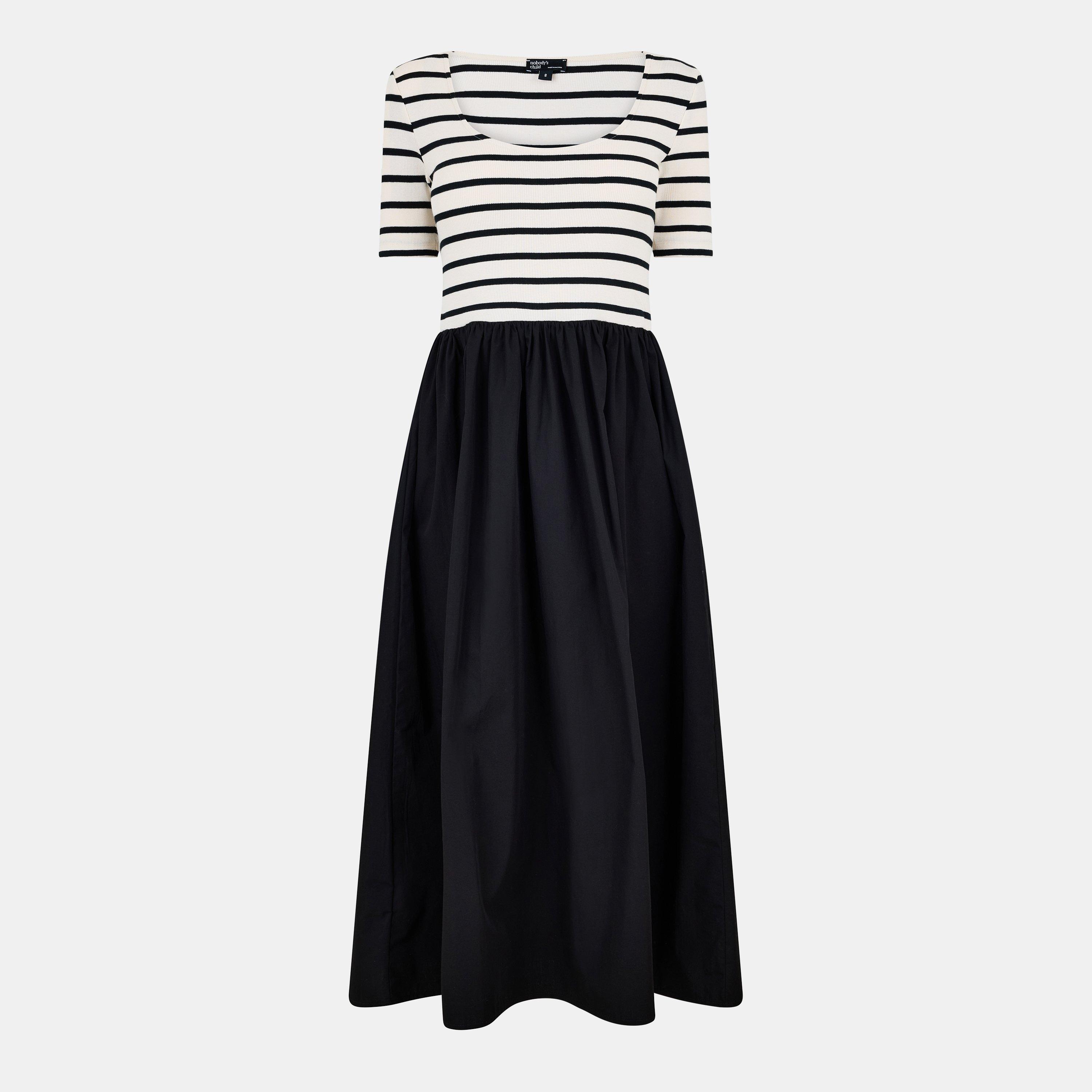 Nobodys Child Women's Finn Tie Waist T-Shirt Dress - Black - 16 (XL)