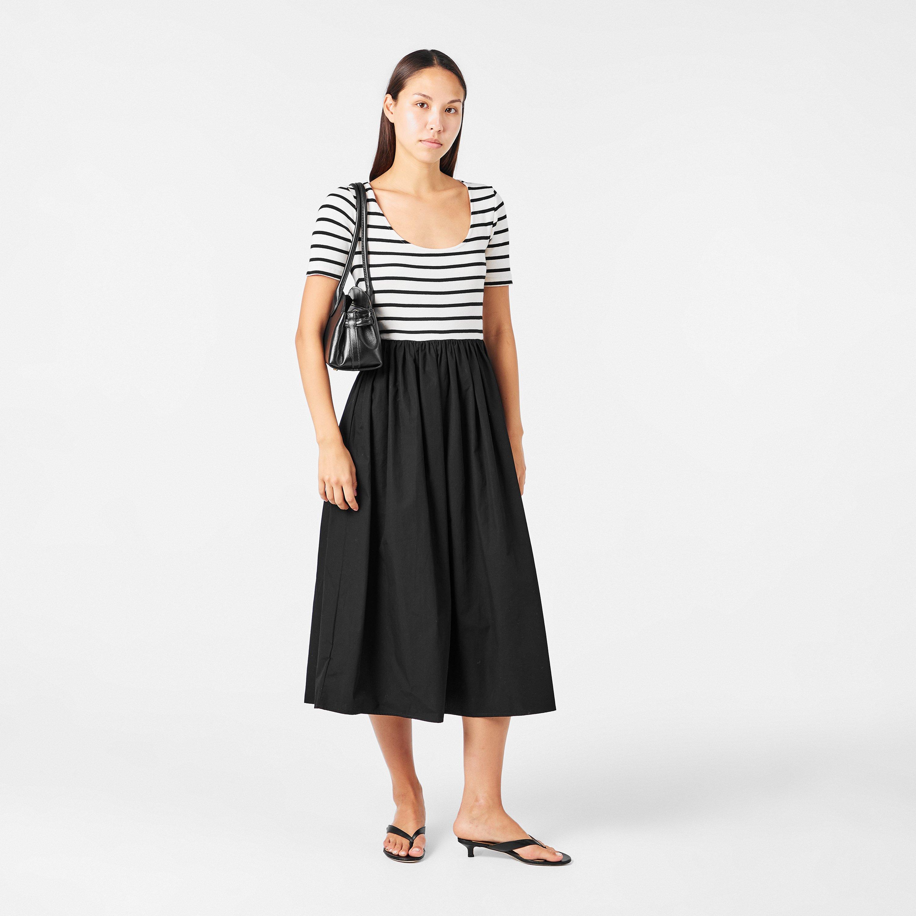 Black - Nobodys Child - Women's Finn Tie T-Shirt Dress - 6