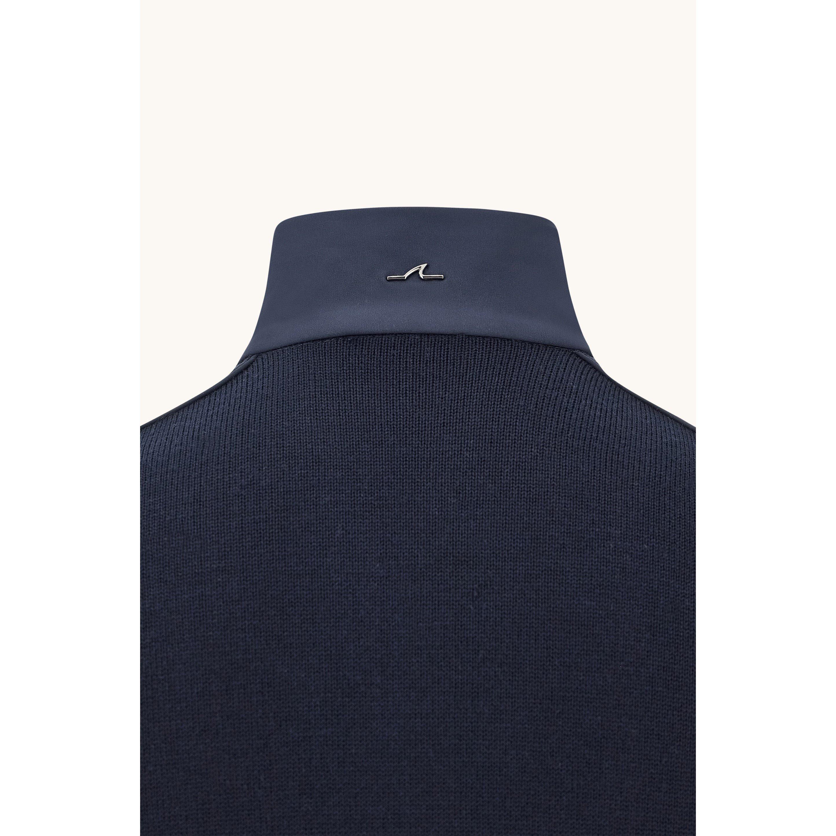 Marineblauw - Paul And Shark - P+S Wool Knt Full Zp Sn64 - 5