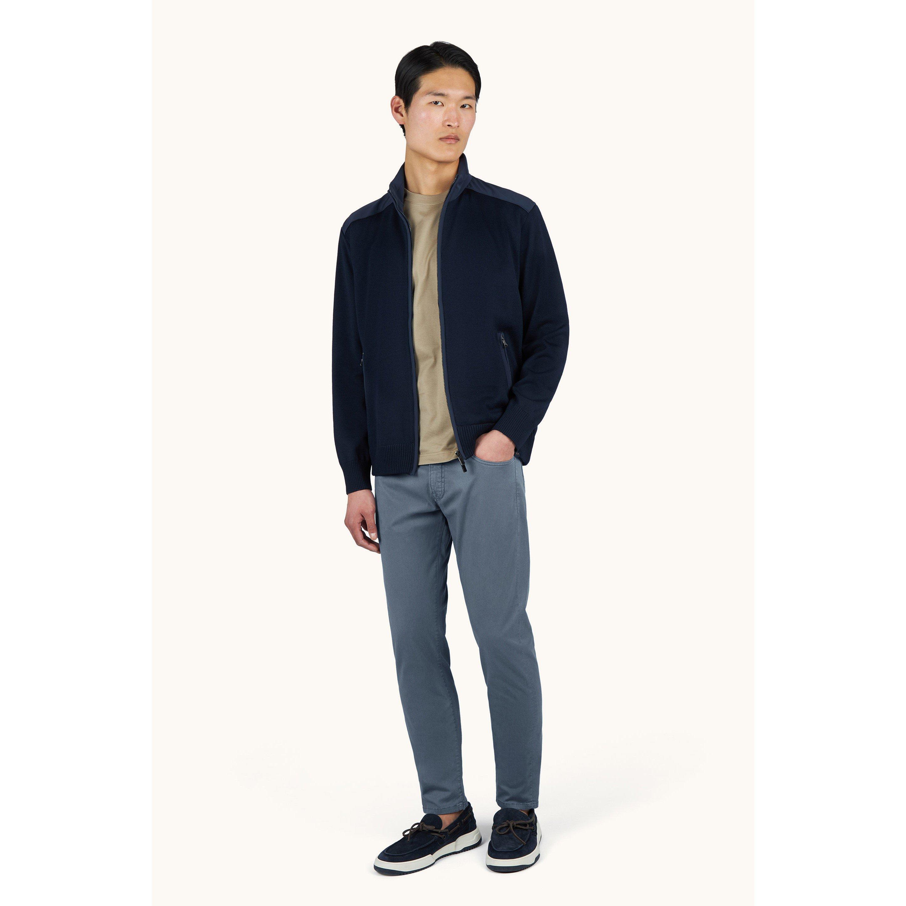 Marineblauw - Paul And Shark - P+S Wool Knt Full Zp Sn64 - 6