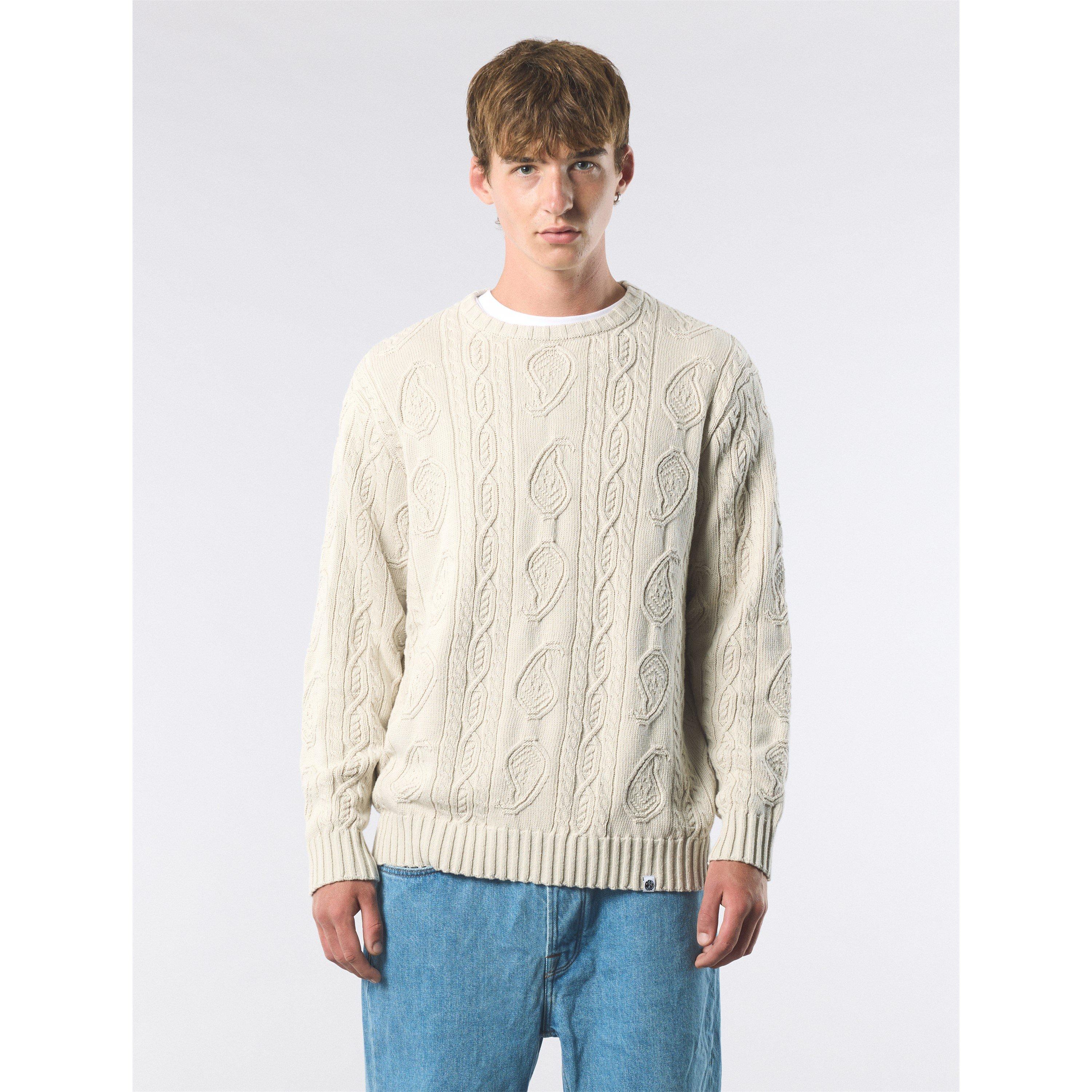 Grey - Pretty Green - Men's Marylebone Cable Knit Jumper - 2