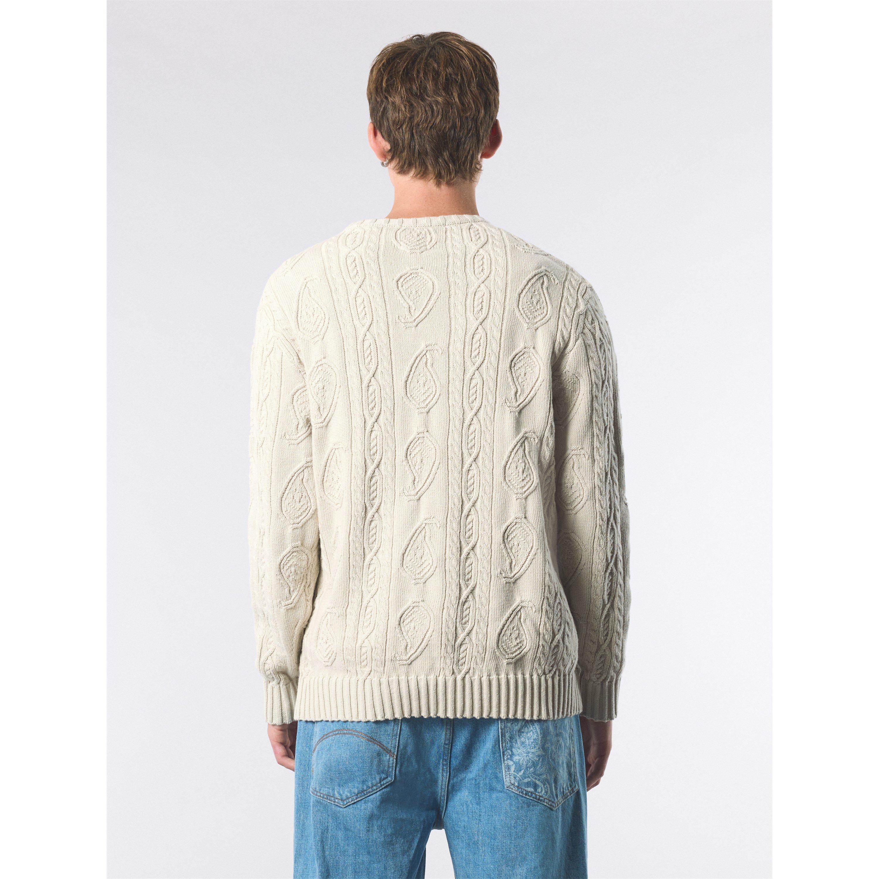 Grey - Pretty Green - Men's Marylebone Cable Knit Jumper - 3