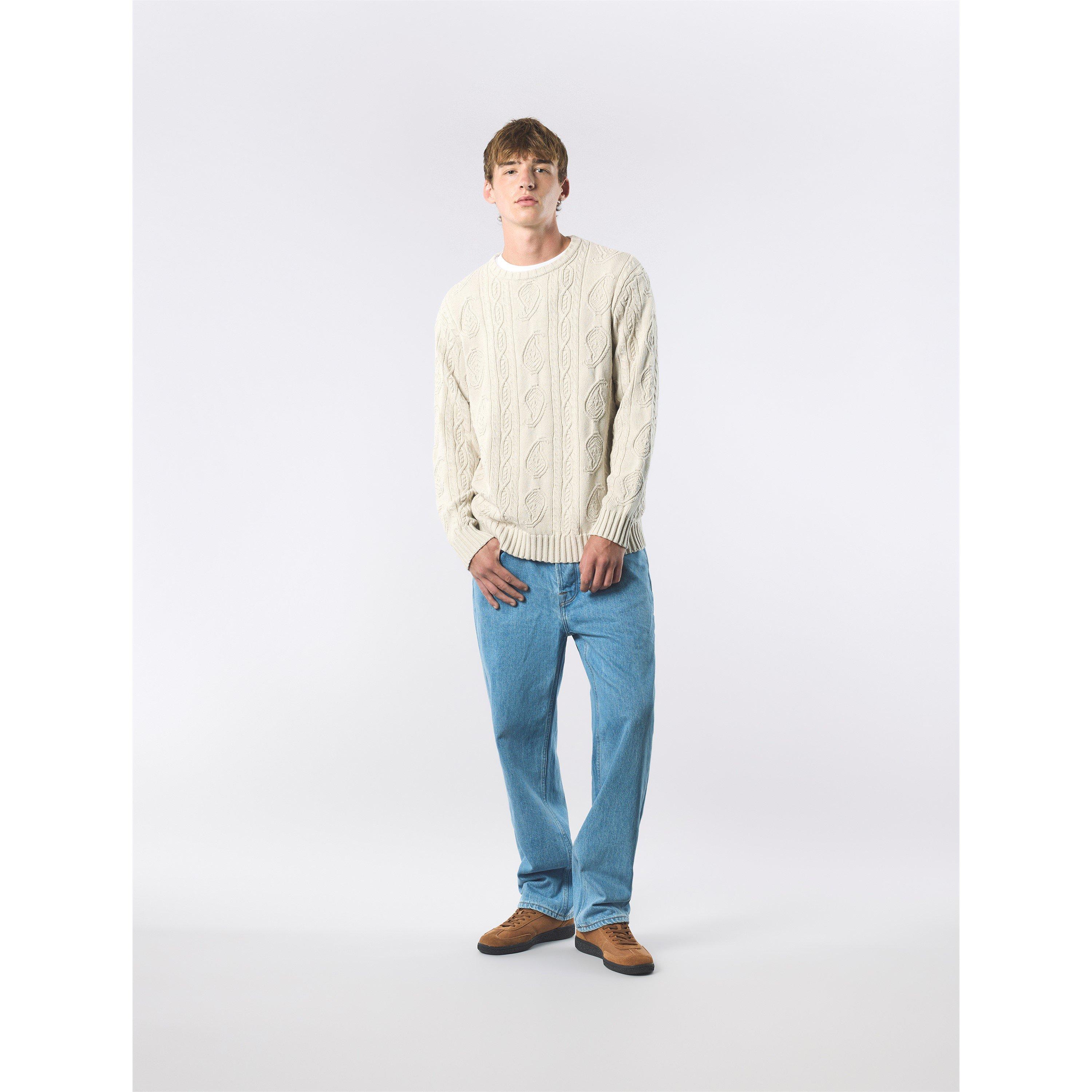 Grey - Pretty Green - Men's Marylebone Cable Knit Jumper - 5