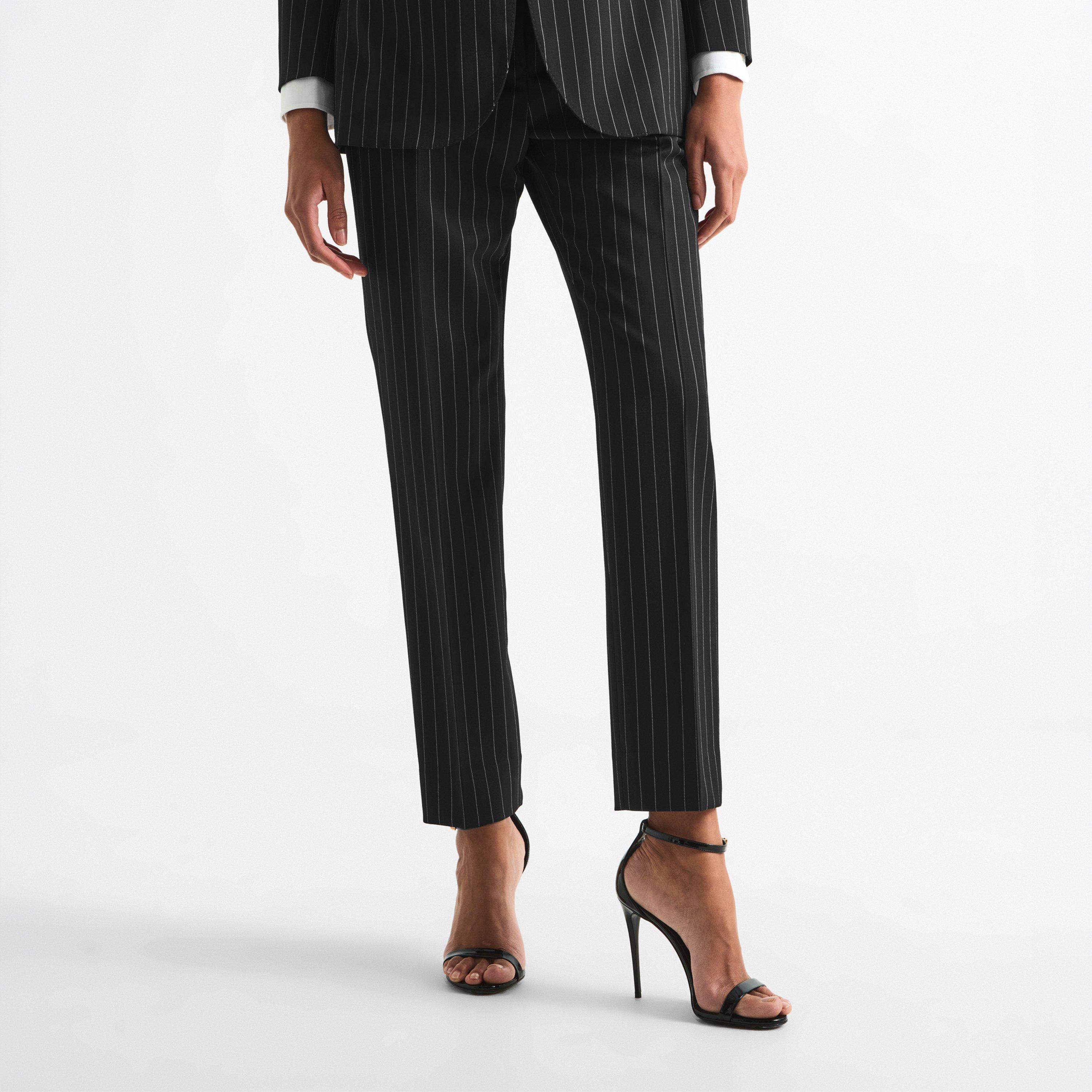 Pin Stripe - Dolce and Gabbana - Kids' Open Hem Woven Tracksuit Jogger - 3