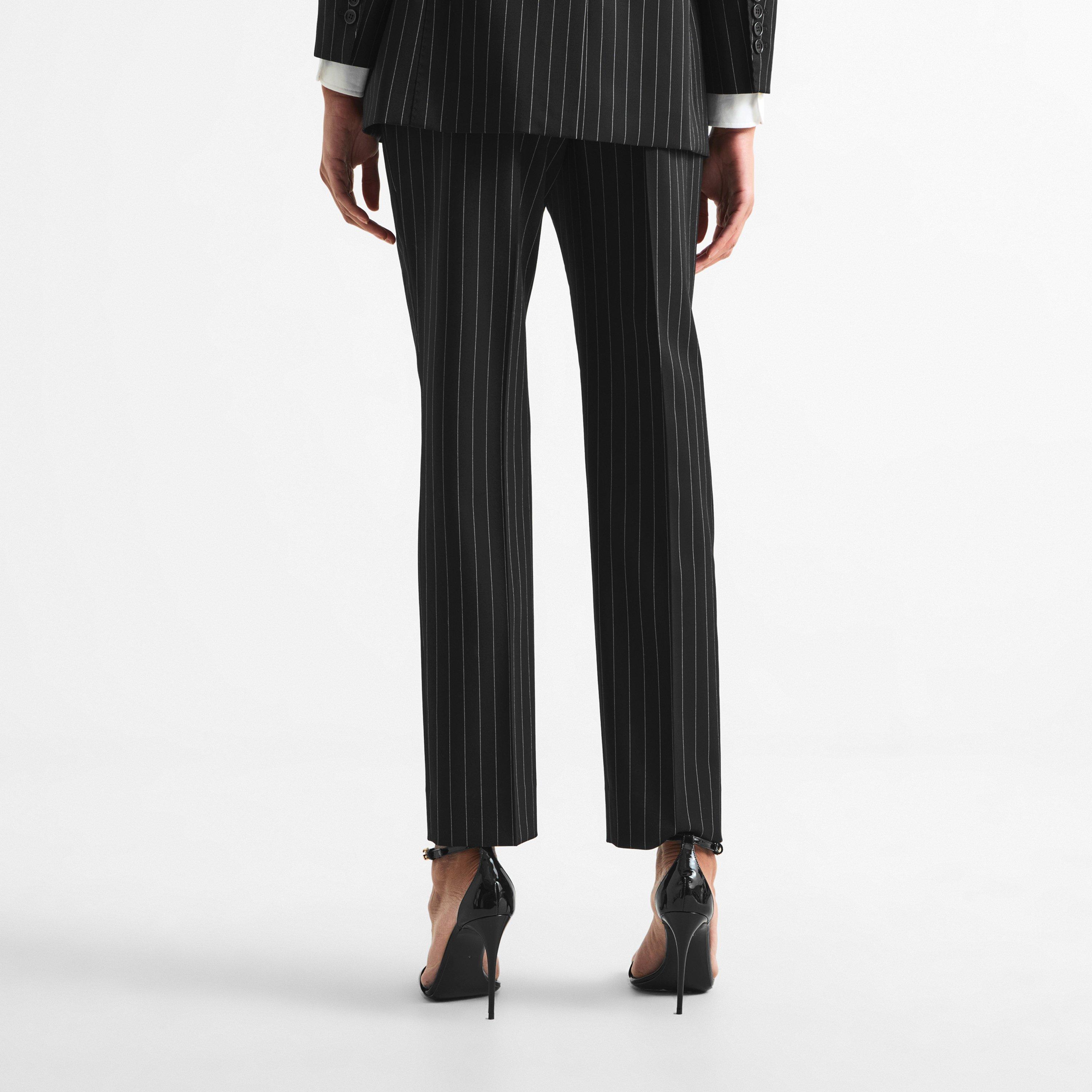 Pin Stripe - Dolce and Gabbana - Kids' Open Hem Woven Tracksuit Jogger - 4