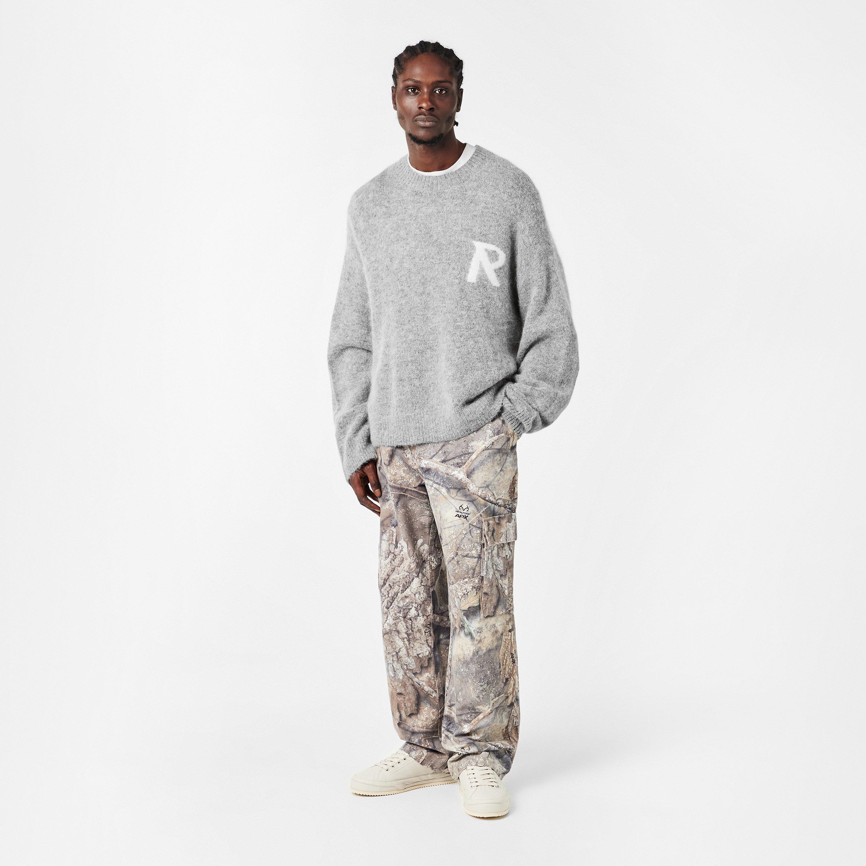 Grey - Represent - Men's Rep R Knitted Crew Neck Jumper - 6