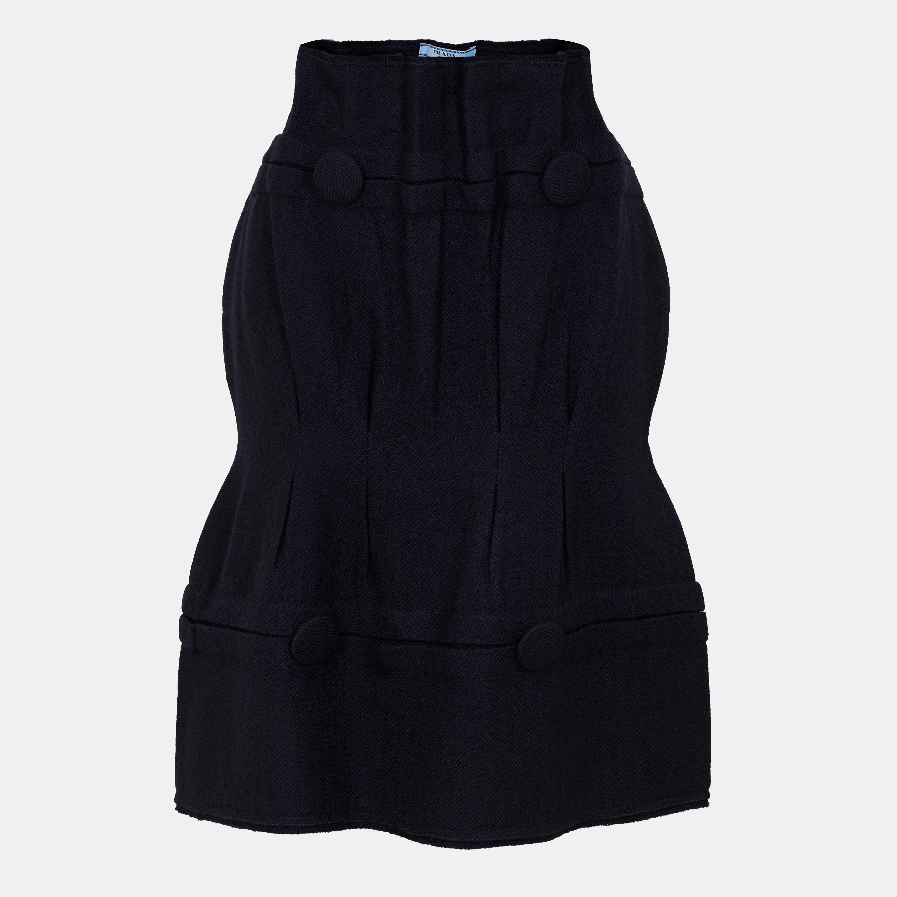 Bleu - Prada - Women's Midi Skirt - 1
