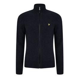 Lyle and Scott Lyle and Scott Knitted Rib Zip Through Cardigan