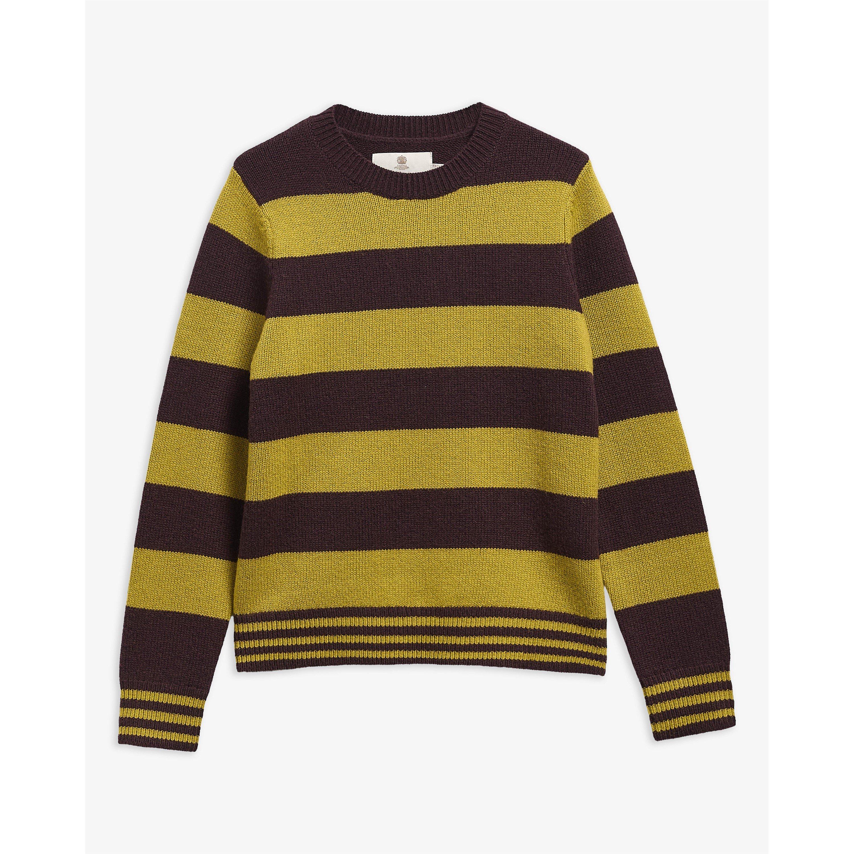 Fig Multi - Barbour - Women's Woodhouse Cashmere Blend Crew-Neck Jumper - 1