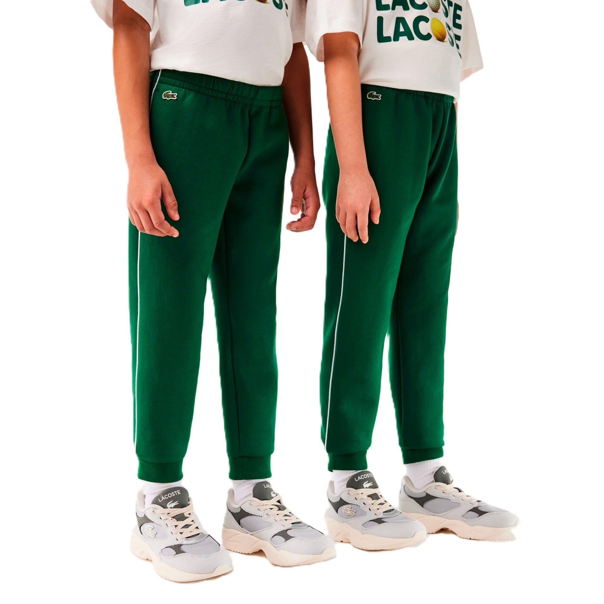 Green - Lacoste - Unisex Kids' Closed Hem Fleece Joggers - 1