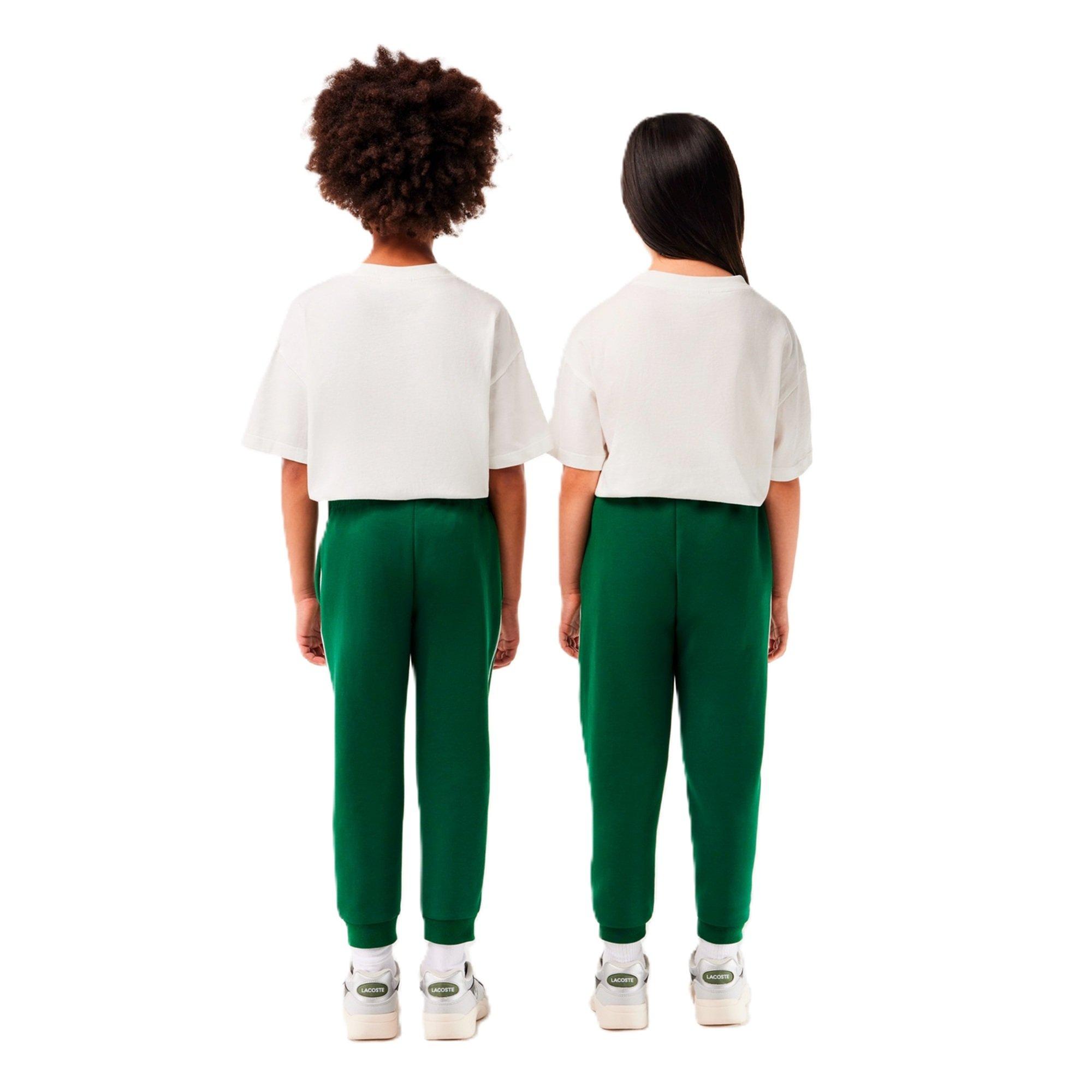 Green - Lacoste - Unisex Kids' Closed Hem Fleece Joggers - 2