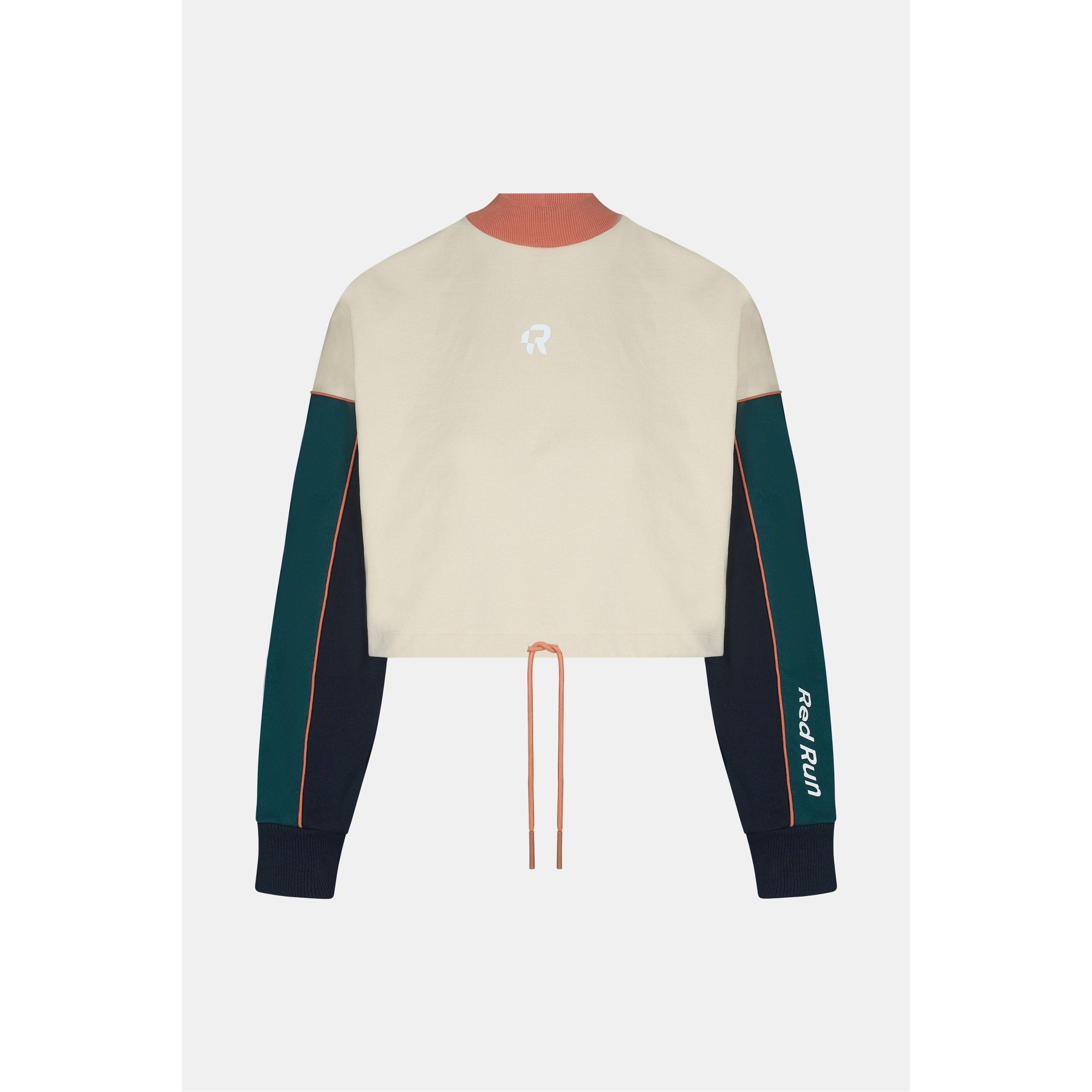 Cream - Red Run - Cropped Sweater