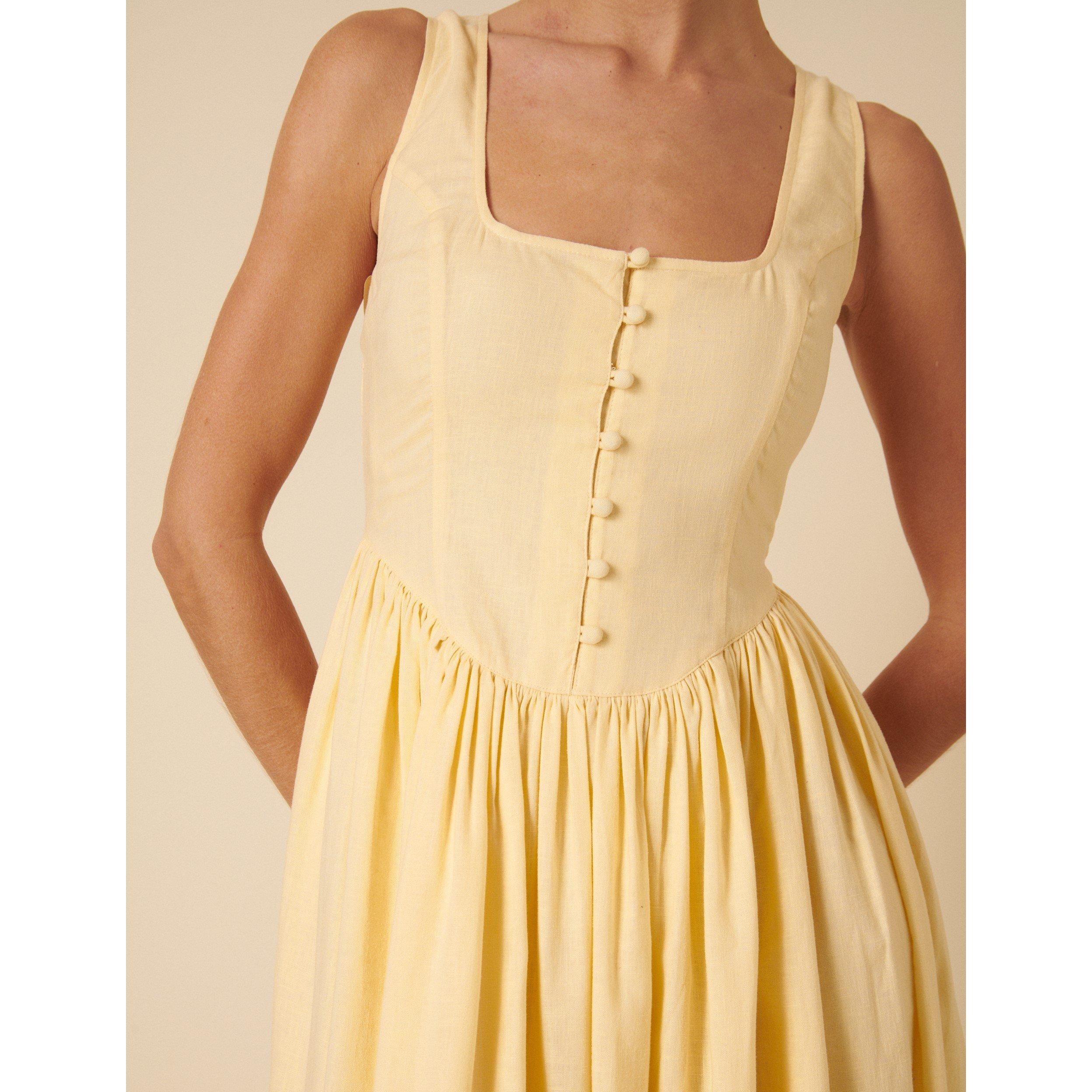 Yellow - Nobodys Child - Women's Cora Corset Dress - 3