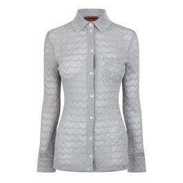 Missoni Metallic Crochet Shirt