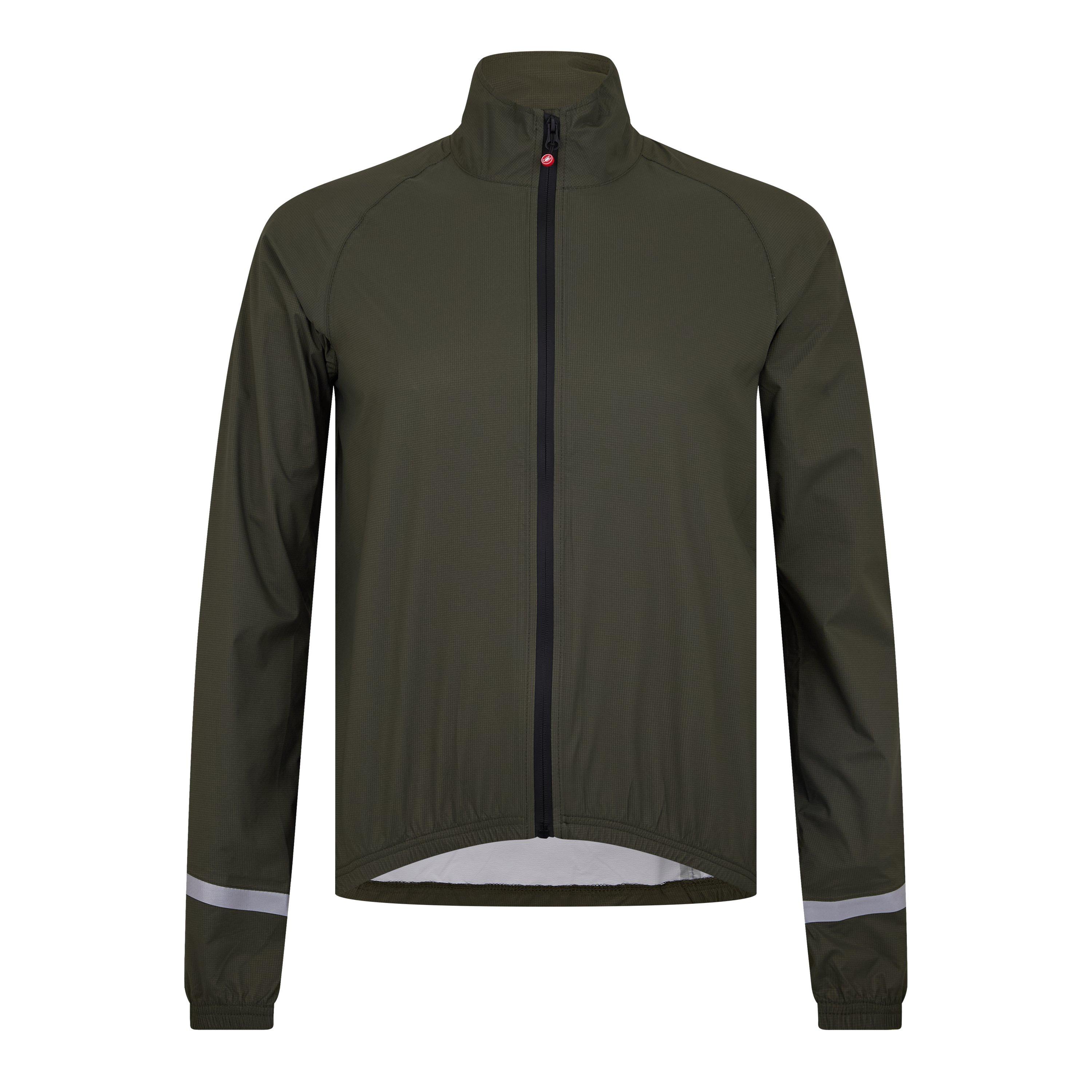 Military Green - Castelli - Men's Windproof Weather-Resistant Performance Cycling Jacket - 1