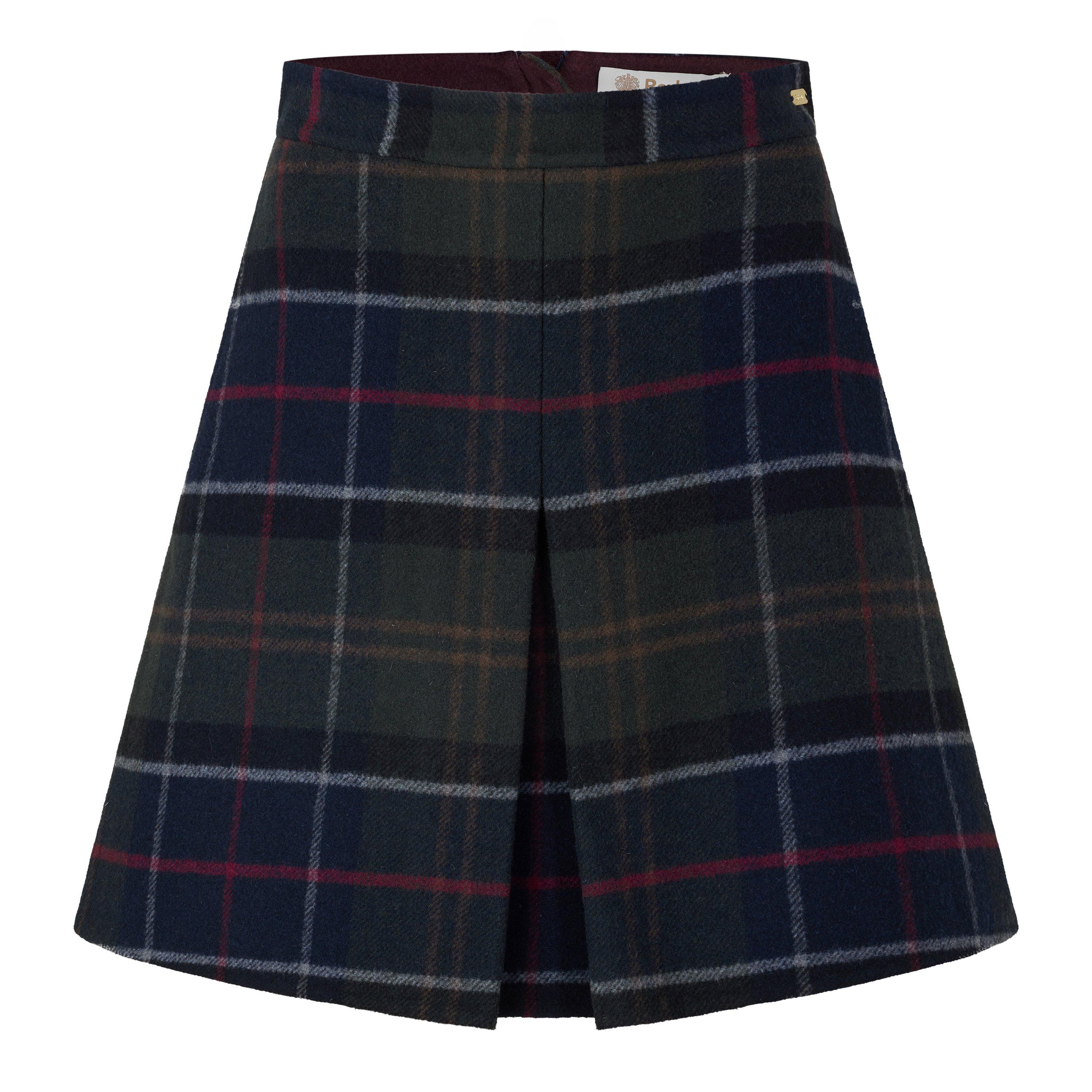 Barbour Women's Marlow Wool Pleated Tartan Mini Skirt - Shw Clsc Tartan - 12 (M)