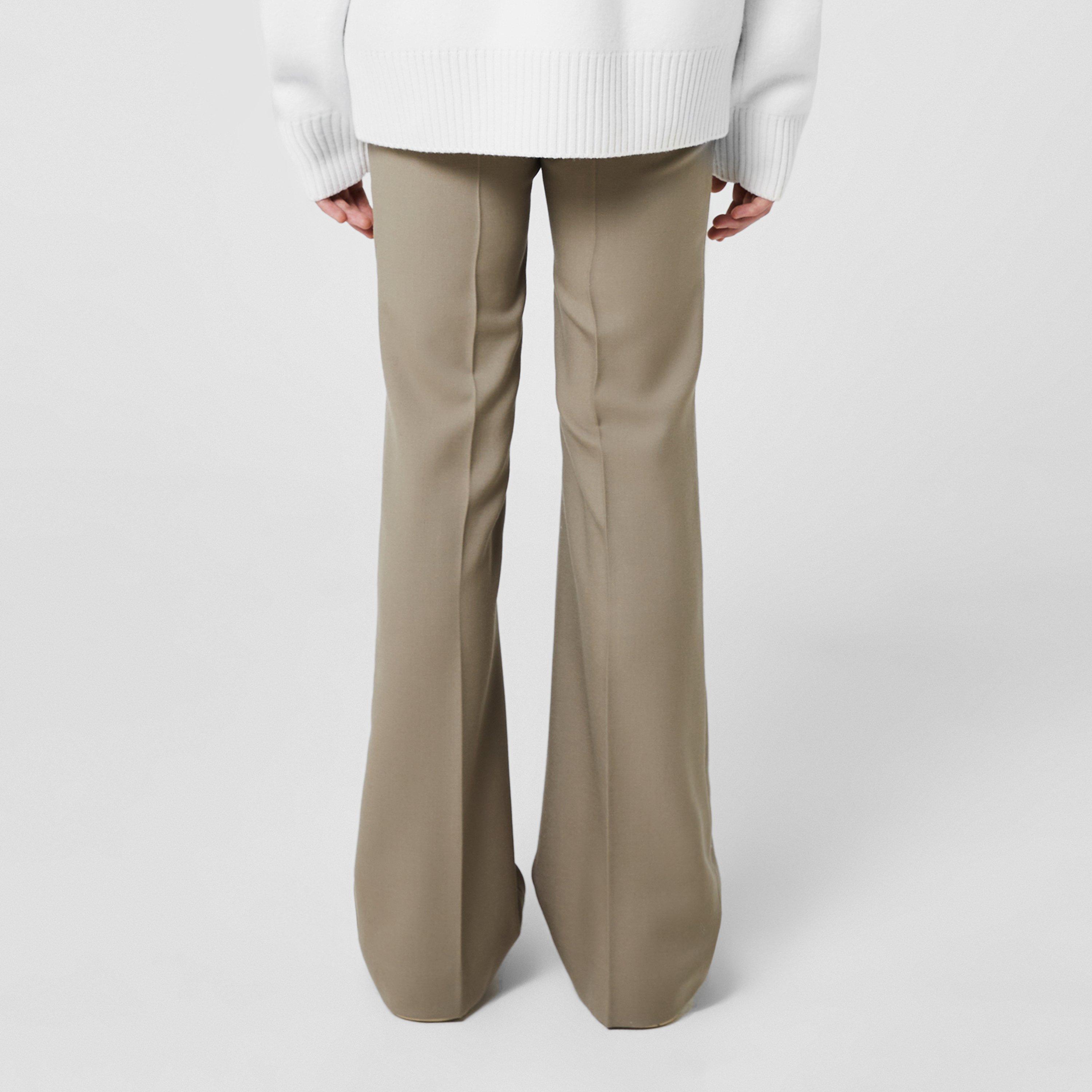 High Waisted Cropped Skinny Straight Leg Trousers – COMMENSE