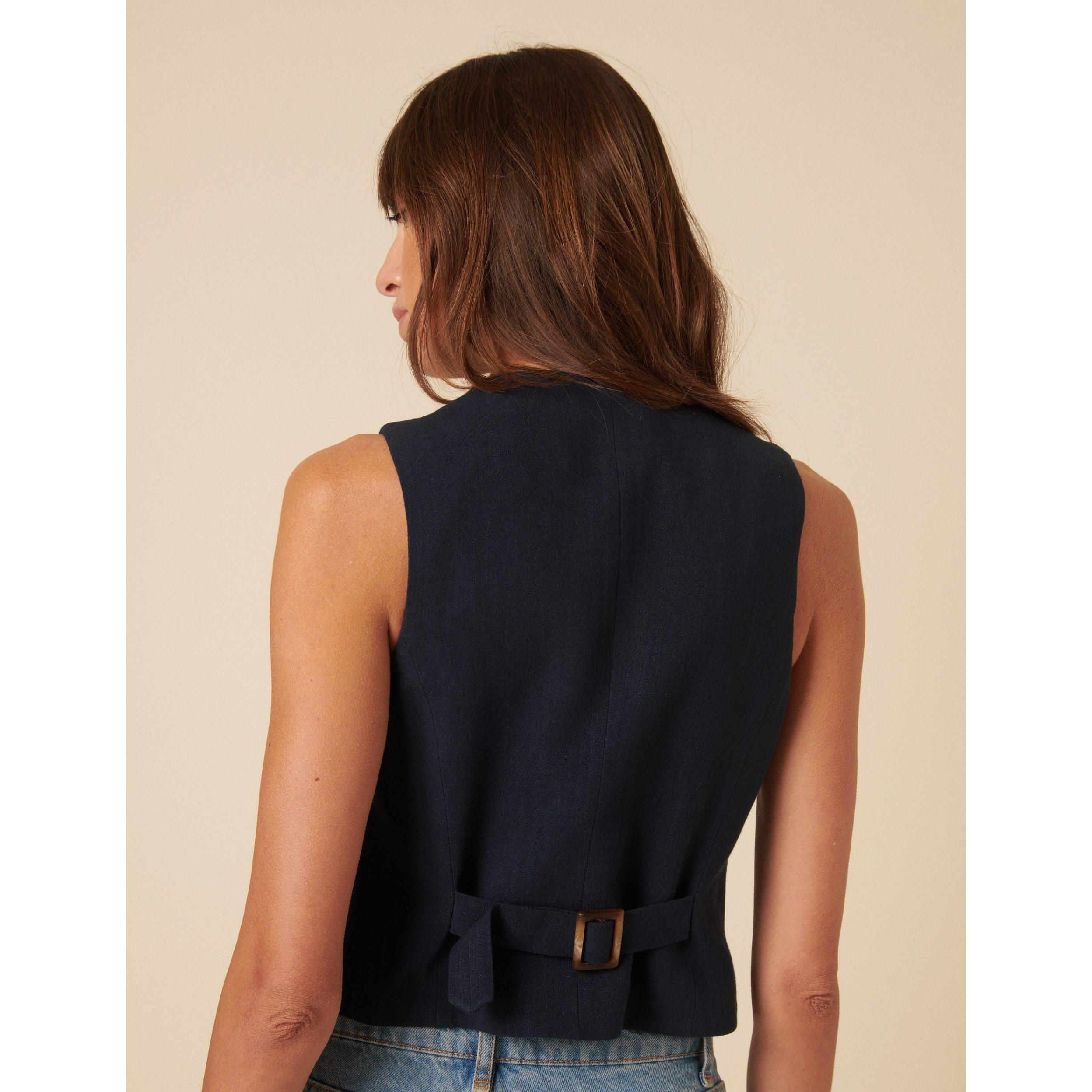 Blue - Nobodys Child - Crew Neck Waistcoat - 4