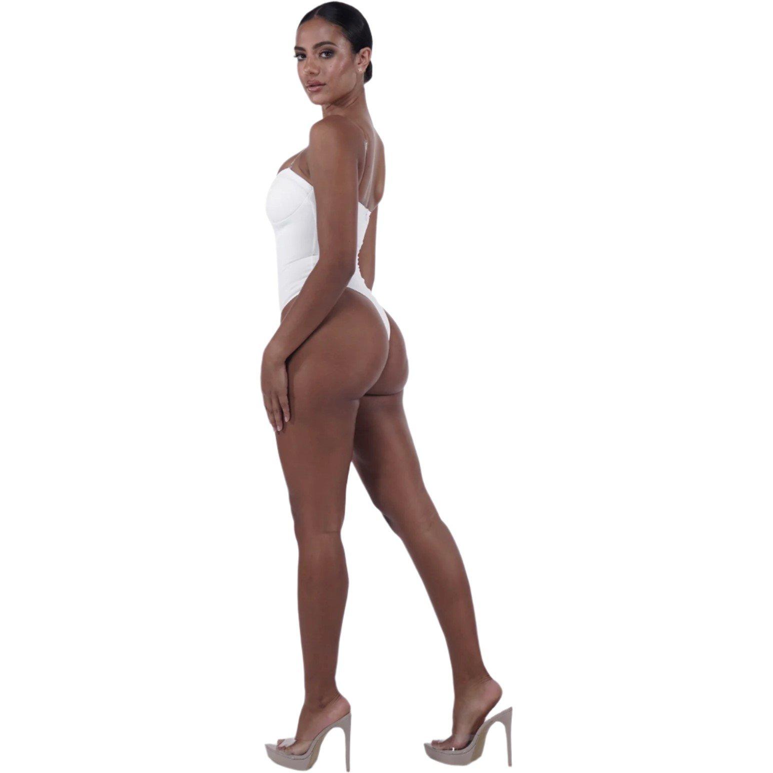Branco - Honeyz - Corset Bodysuit - 2