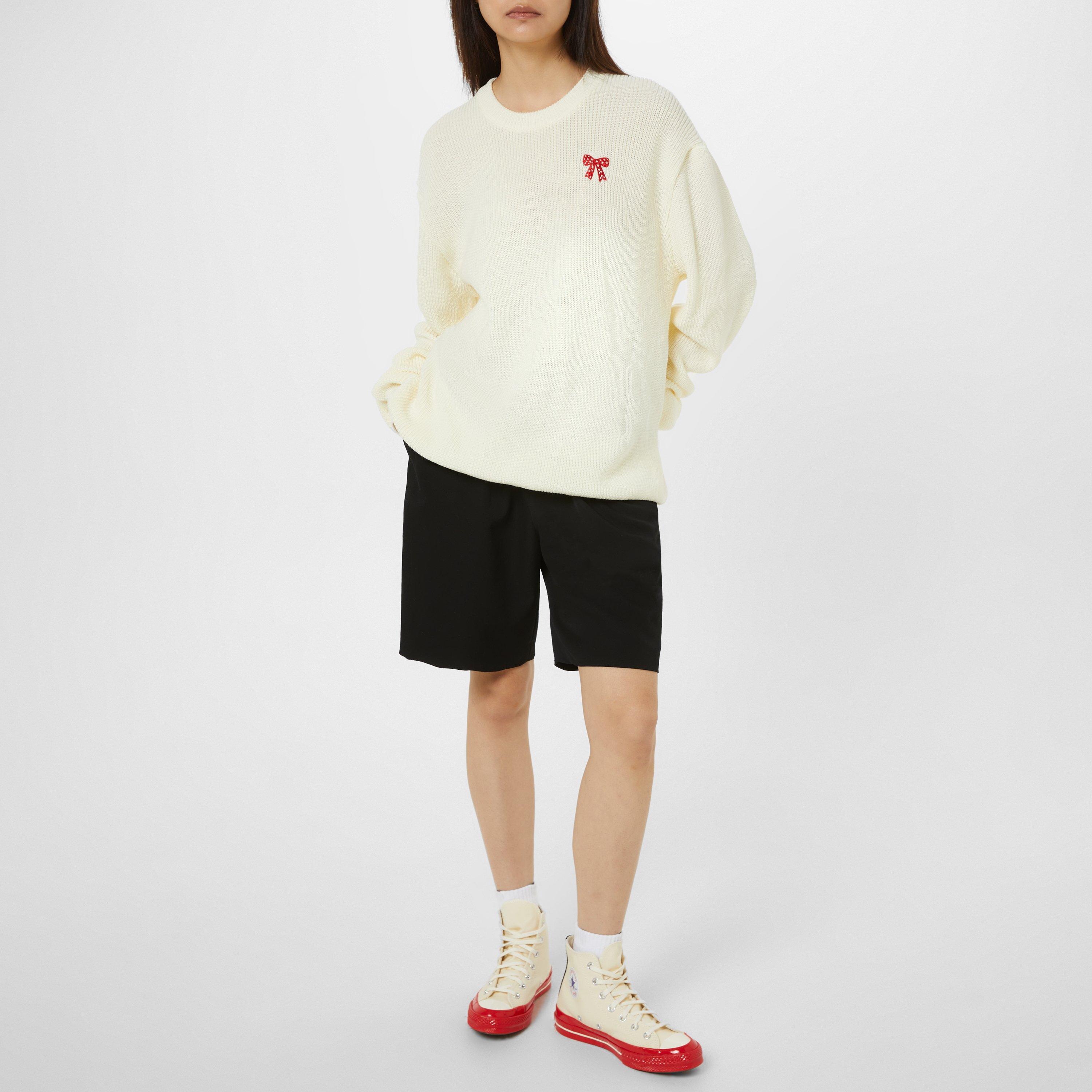 Off White - Comme des Garcons Girl - Embroidered Bow Sweatshirt - 2