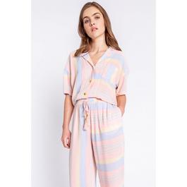 PJ Salvage Salvage Sunset Stripes Shirt