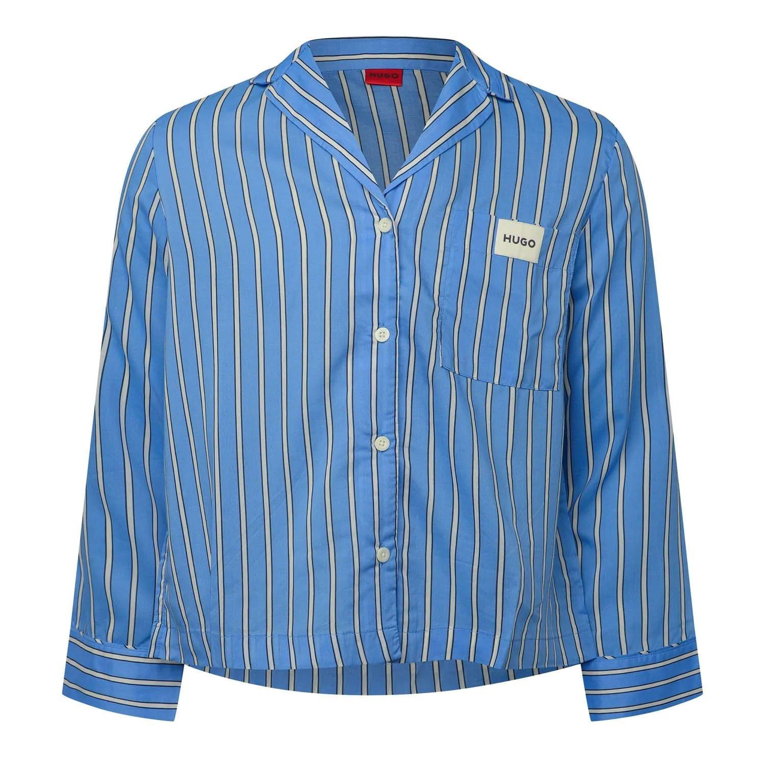 Hugo Women's Kleo Shirt 10272490 01 Night Dress - Blue - 8 (S)