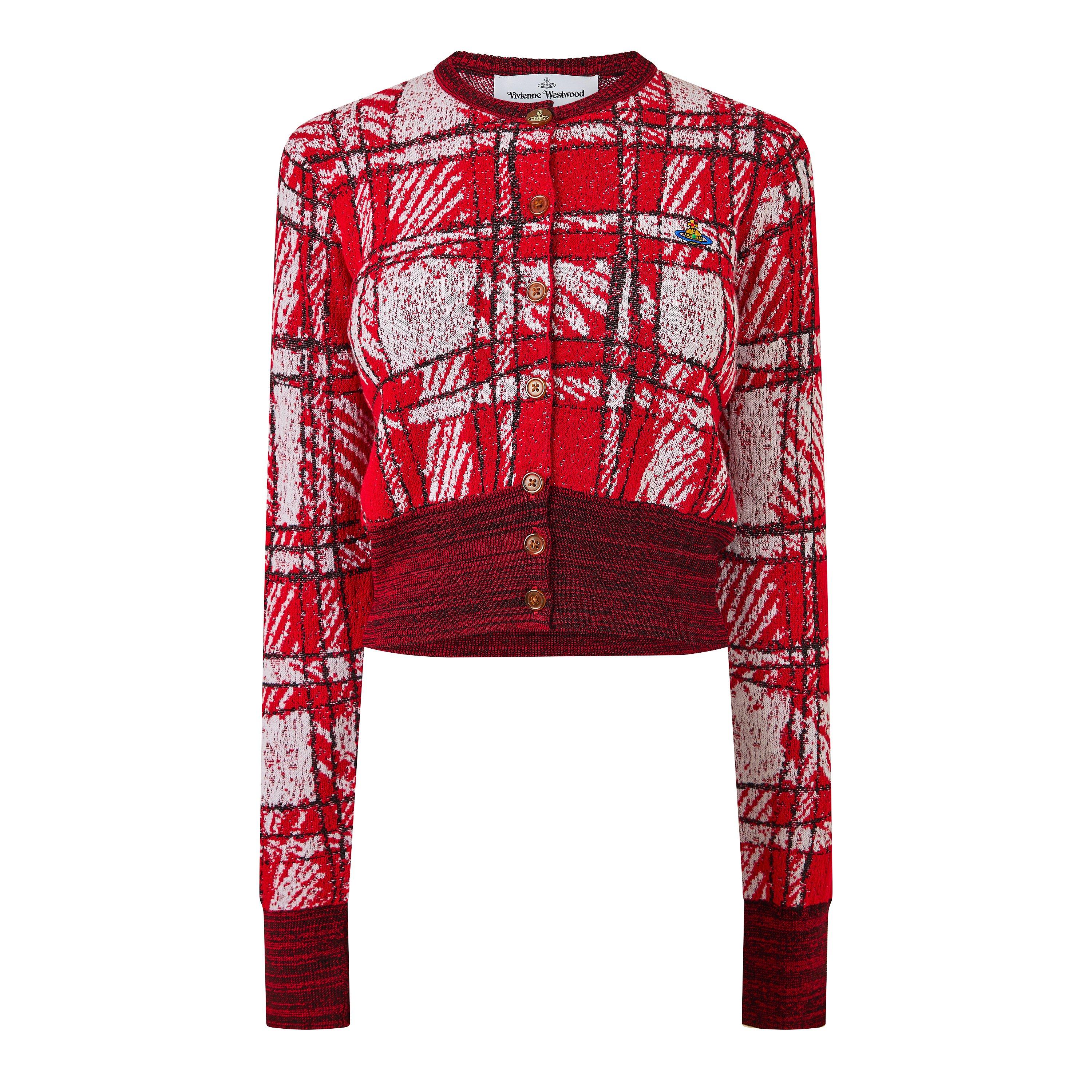 Red - Vivienne Westwood - Viv Scribble Cardi Ld63 - 1