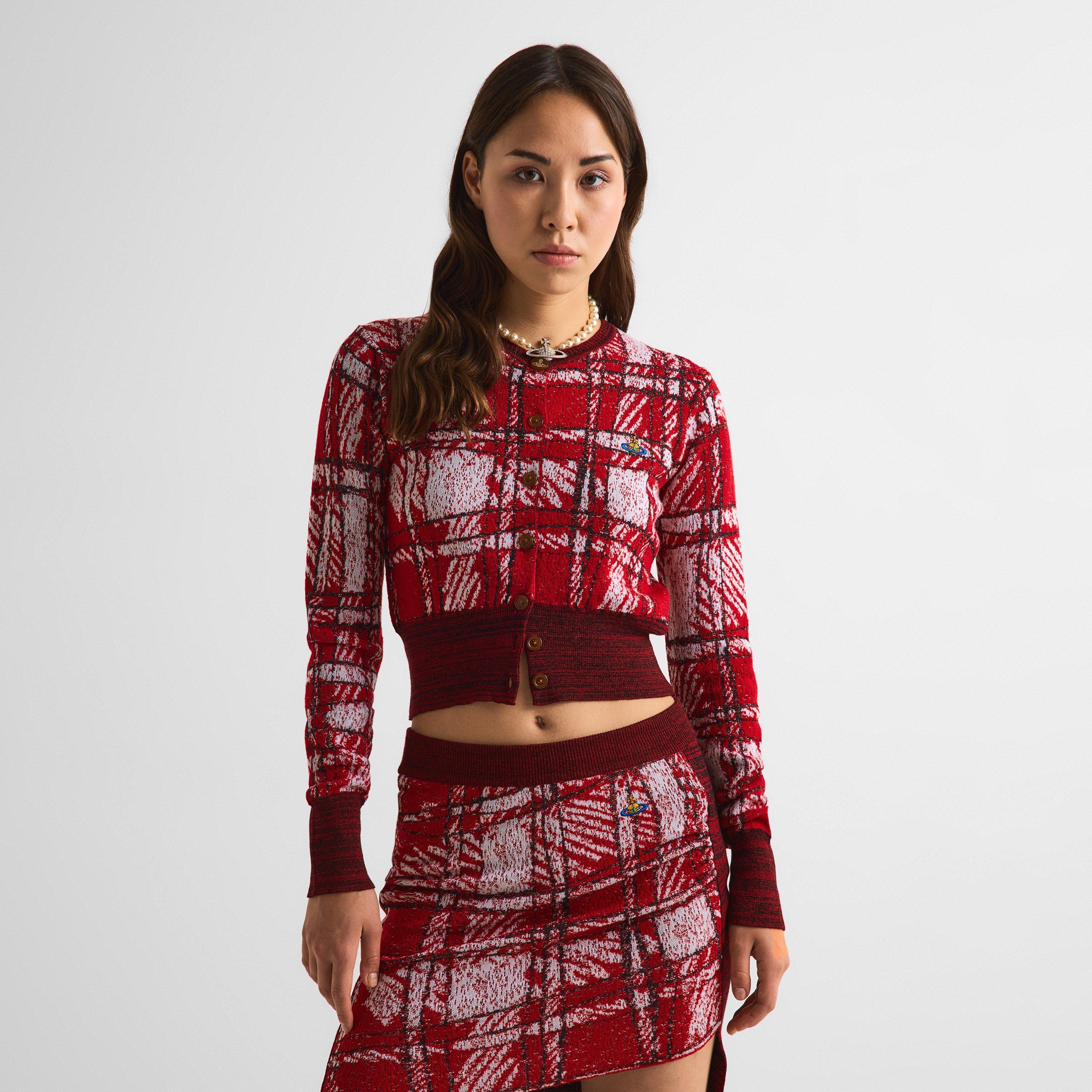 Red - Vivienne Westwood - Viv Scribble Cardi Ld63 - 3
