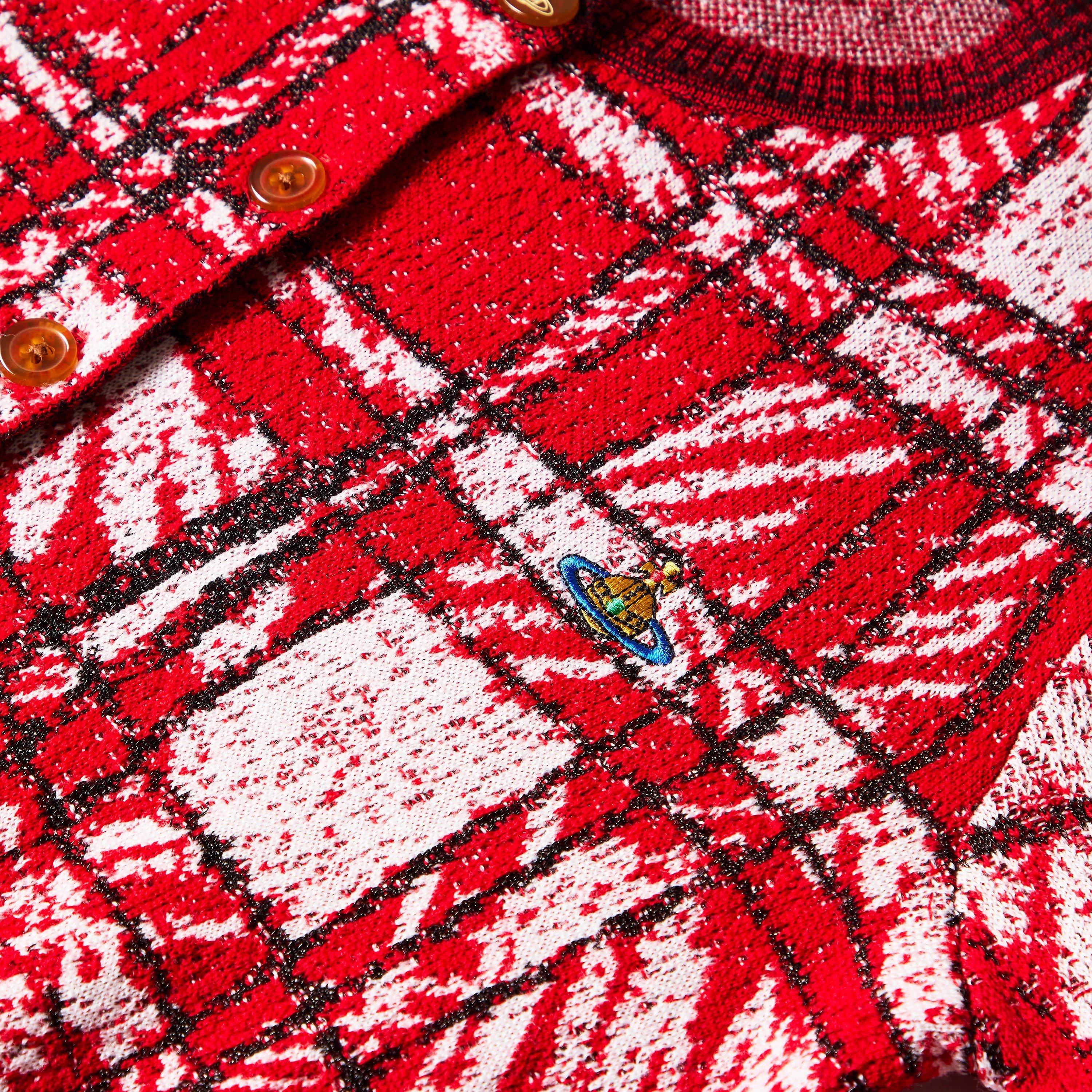 Red - Vivienne Westwood - Viv Scribble Cardi Ld63 - 3