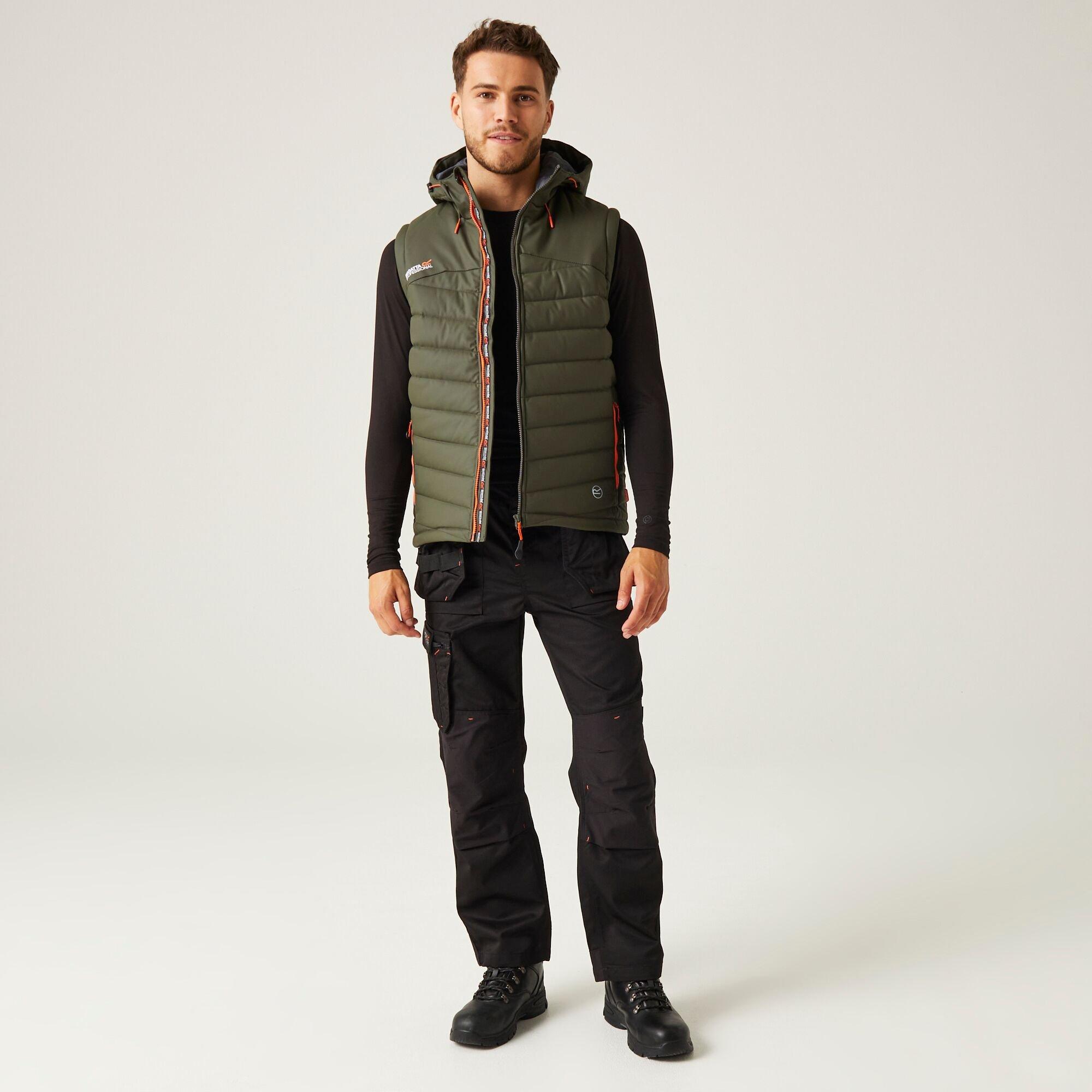 Dark Khaki - Regatta - Men's Calculate Insulated Water Resistant Windproof Gilet - 3