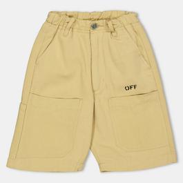 Off White Kids Fleece Shorts