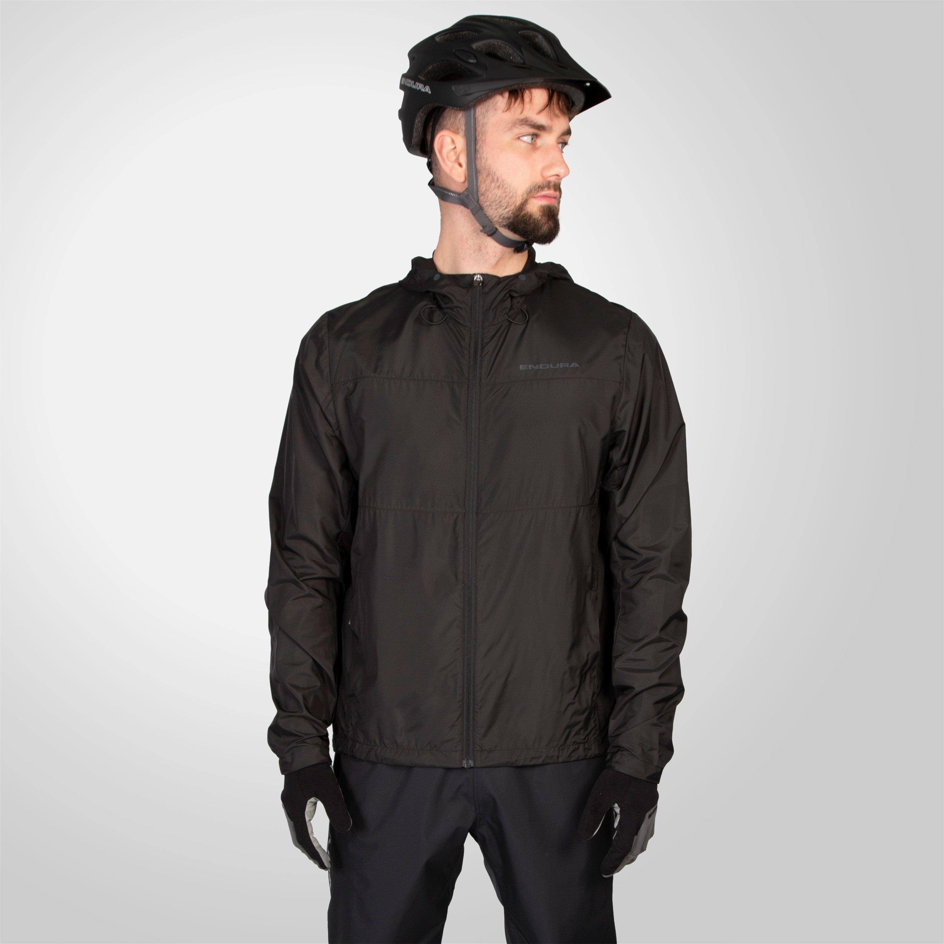 Black - Endura - Men's Hummvee Waterproof Windproof Long Sleeve Performance Cycling Jacket - 2