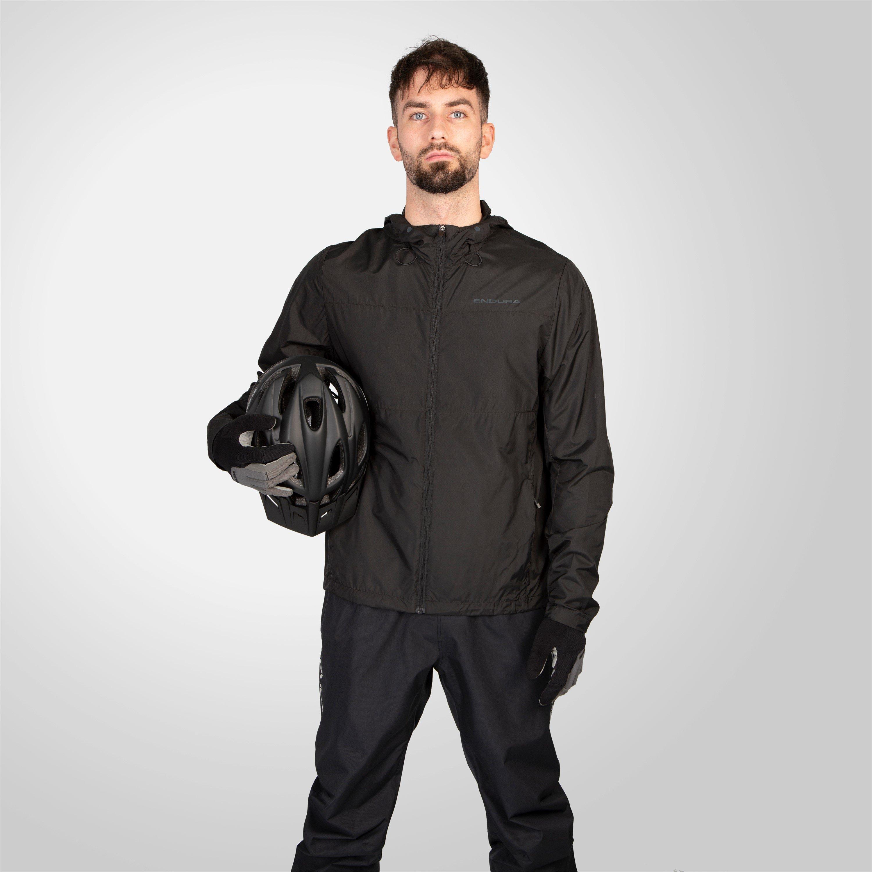 Black - Endura - Men's Hummvee Waterproof Windproof Long Sleeve Performance Cycling Jacket - 6