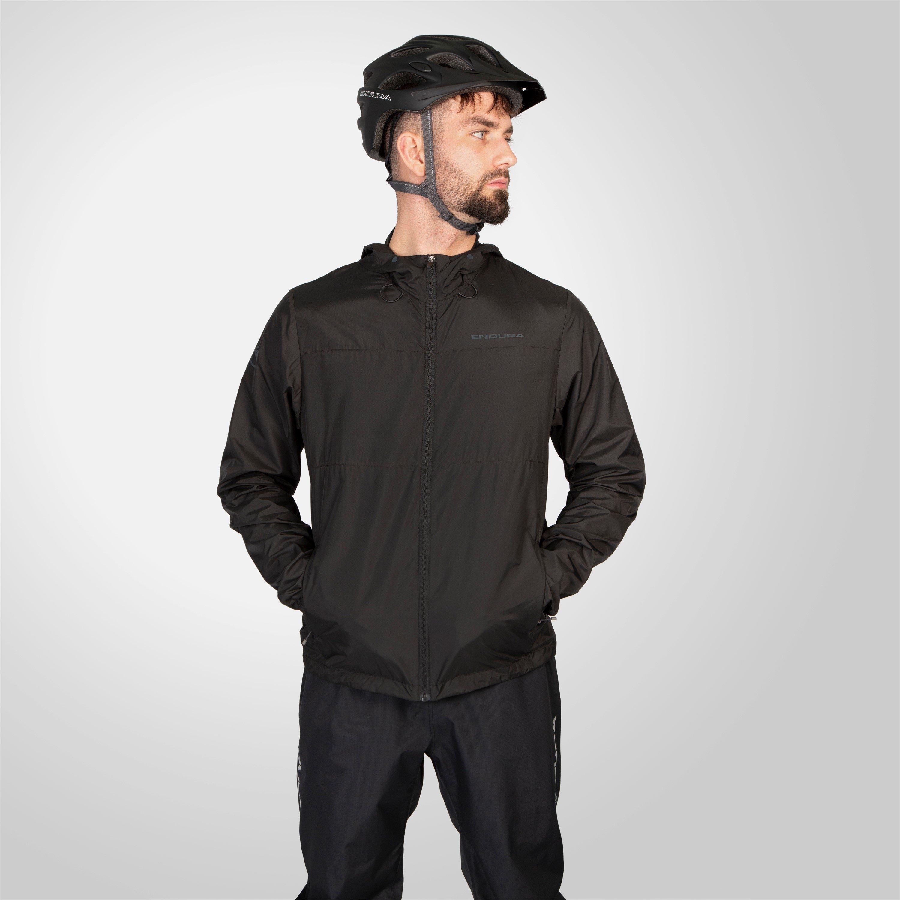 Black - Endura - Men's Hummvee Waterproof Windproof Long Sleeve Performance Cycling Jacket - 7