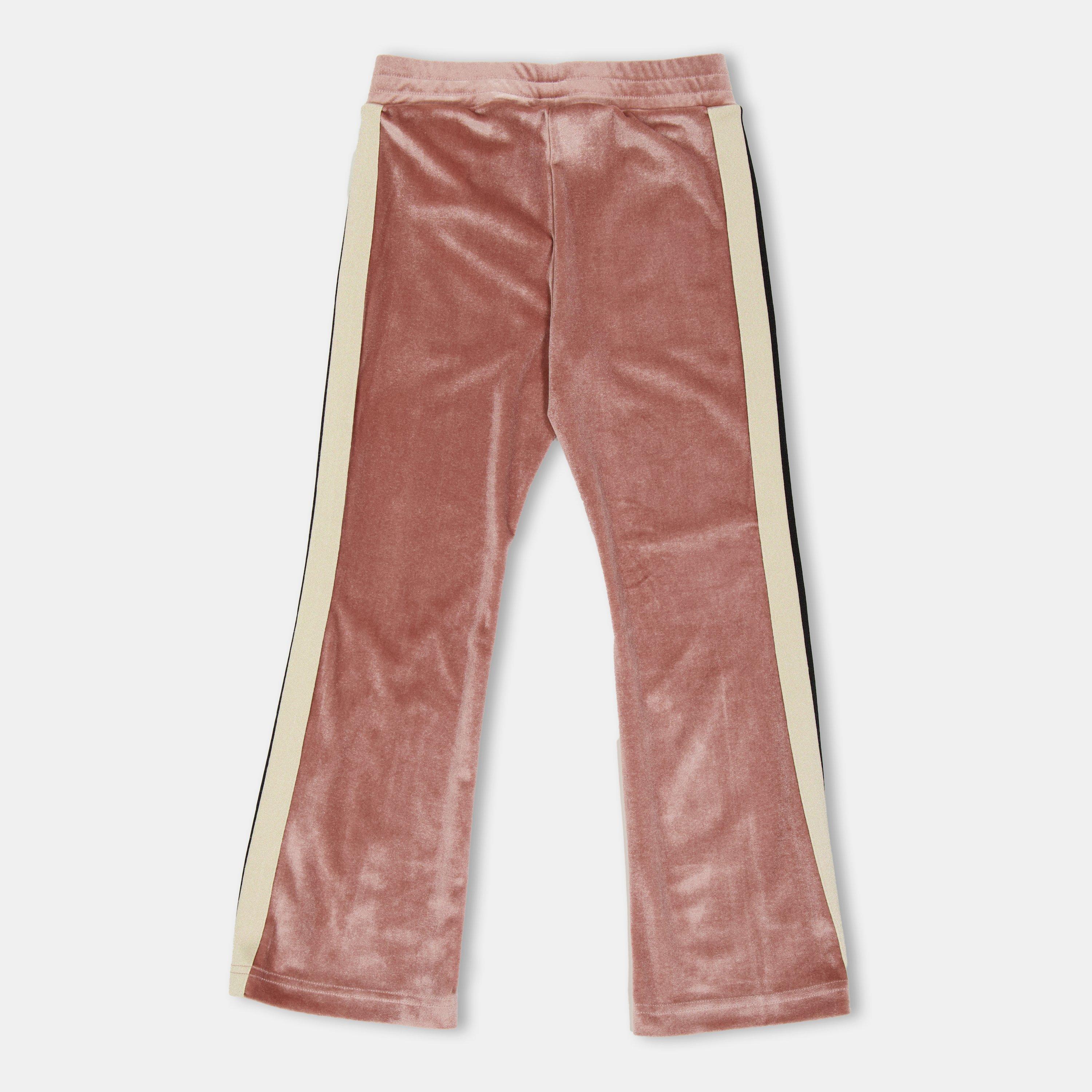 Pink 3010 - Palm Angels - Kids' Velour Open Hem Woven Joggers - 2